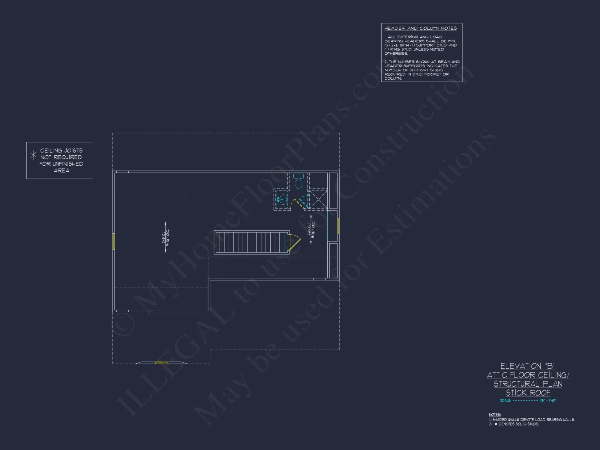 "2-Story Modern Craftsman house Plan CAD Blueprint with Detailed Features"