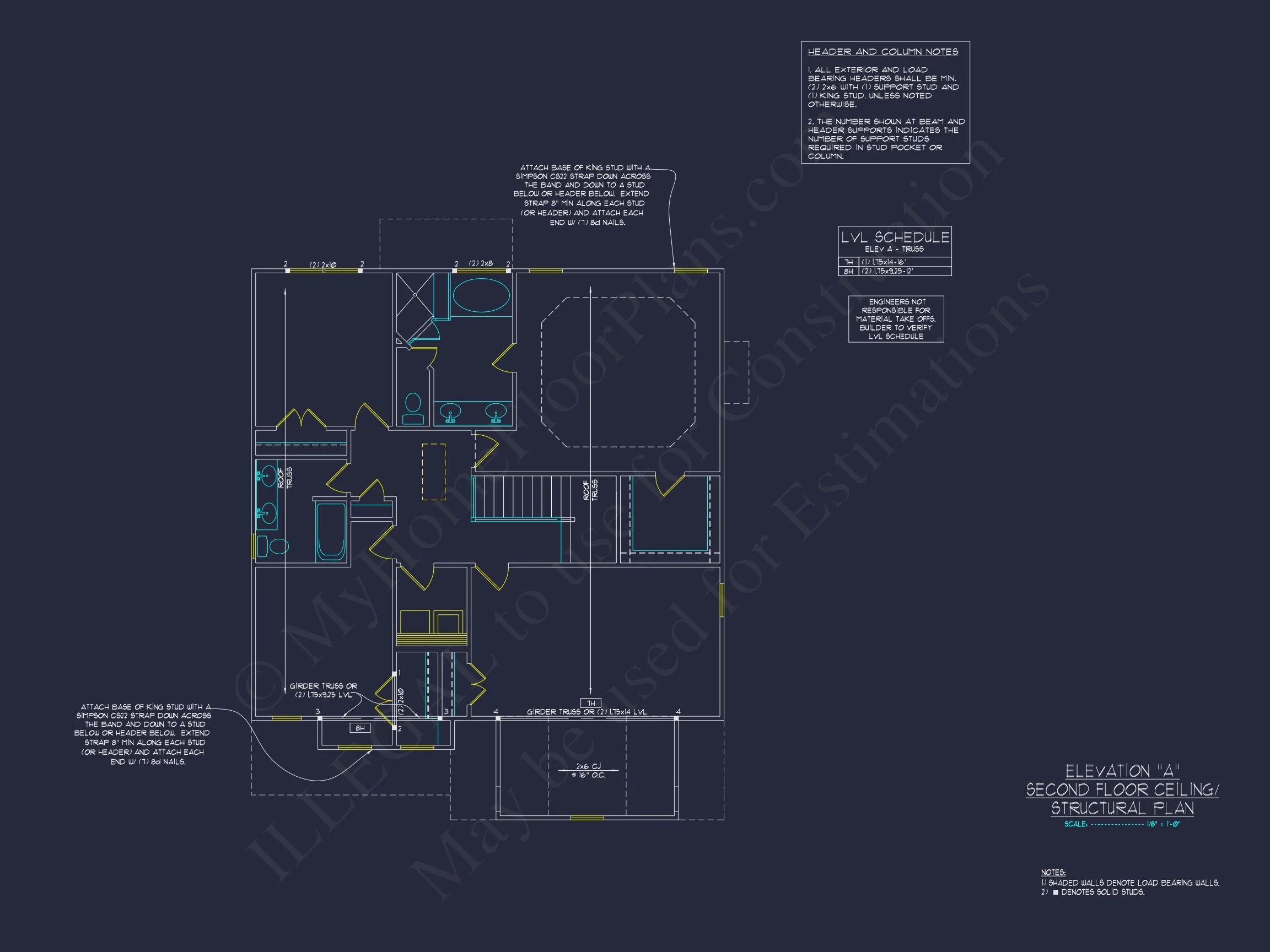 "2-Story Modern Craftsman house CAD Blueprint Details"