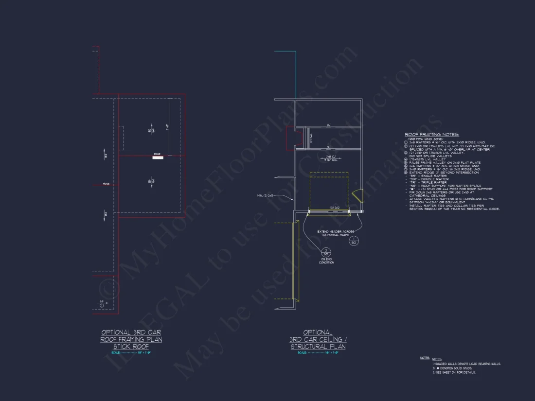 "2-Story Modern Craftsman house CAD Blueprint with Detailed Design Plan"