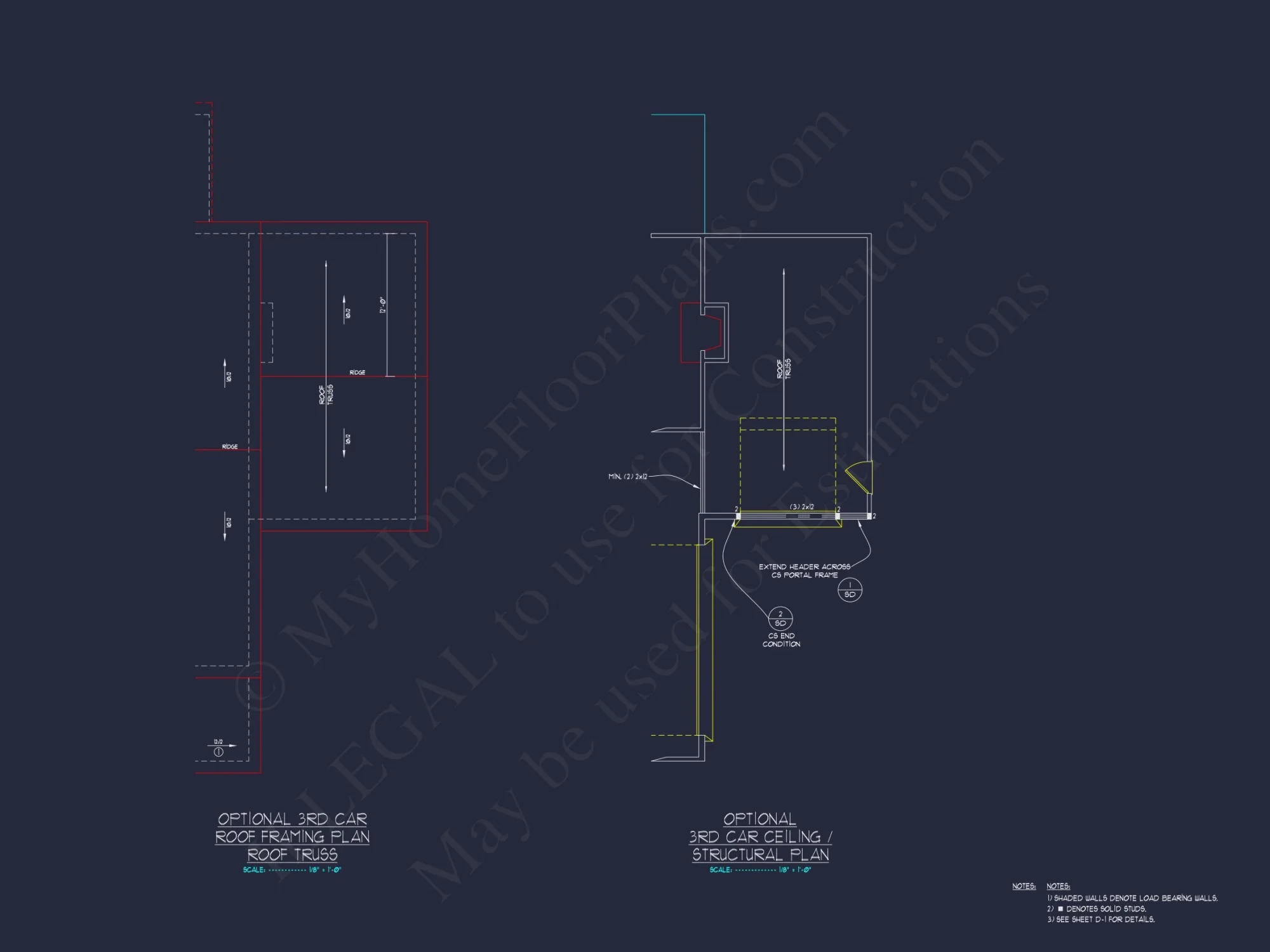 "2-Story modern craftsman house blueprint CAD design with detailed annotations"