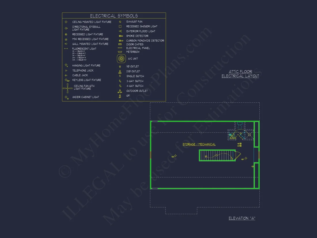 Modern Craftsman house Plan: 2-Story CAD Blueprint with Details
