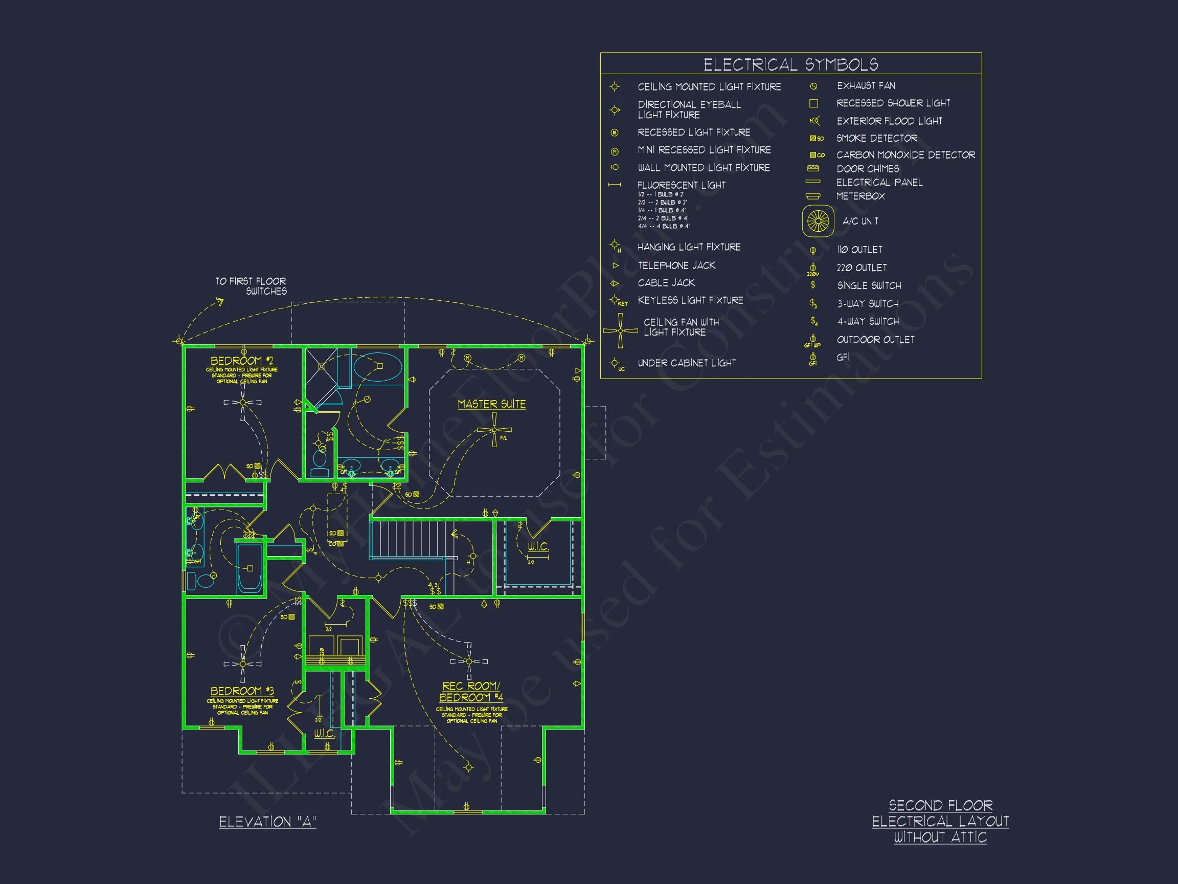 Modern Craftsman house Plan: 2-Story CAD Blueprint with Details