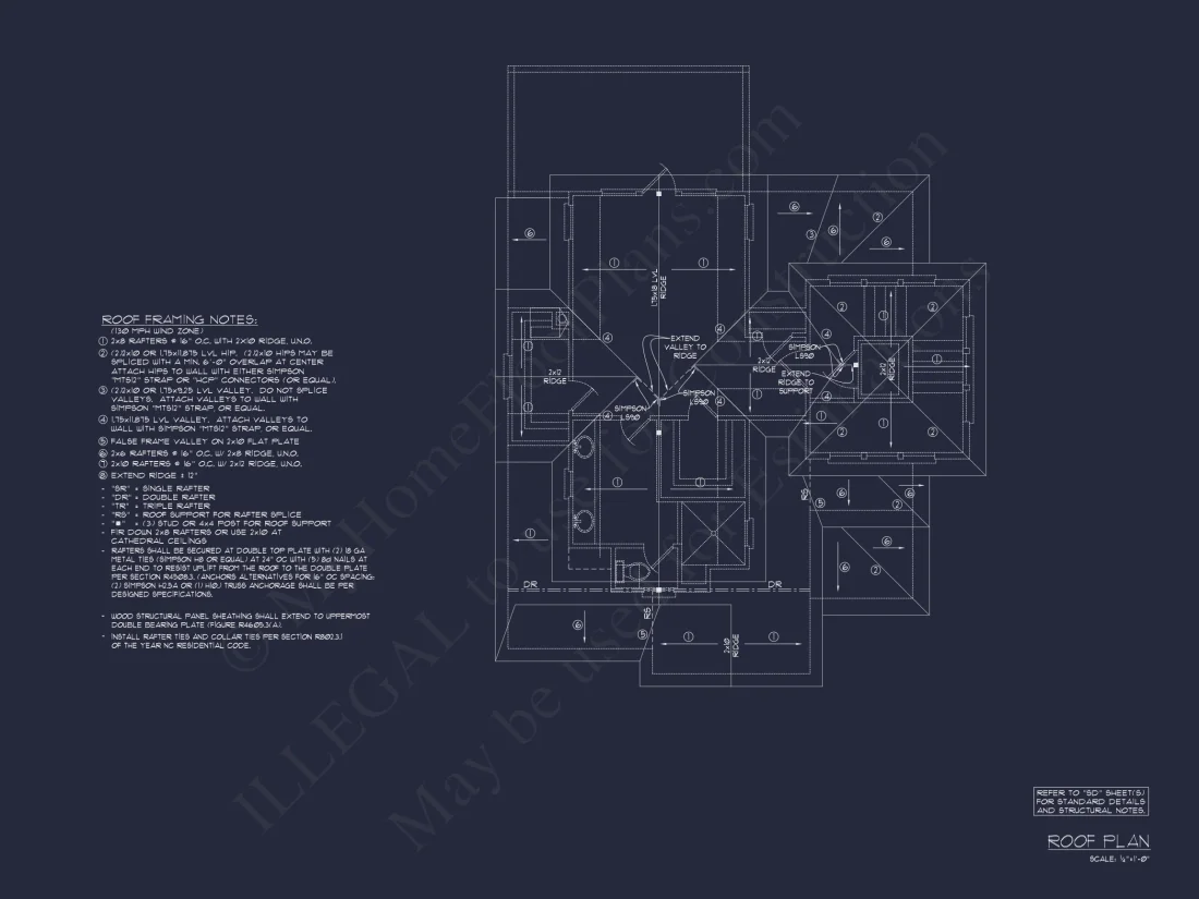 3-Story Beach House: 3-Bed, 3-Bath, CAD Blueprint, 36'x28'