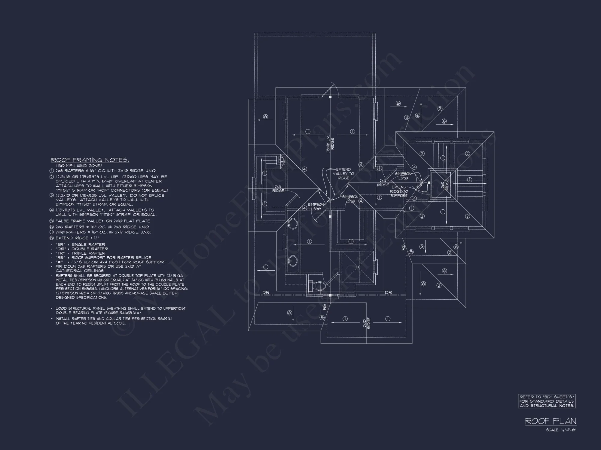 3-Story Beach House: 3-Bed, 3-Bath, CAD Blueprint, 36'x28'