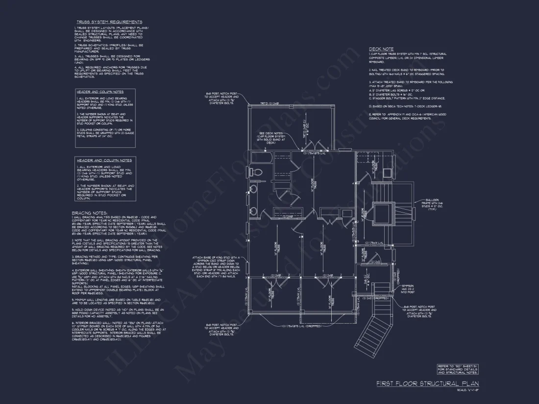 3-Story Beach House: 3-Bed, 3-Bath, CAD Blueprint, 36'x28'