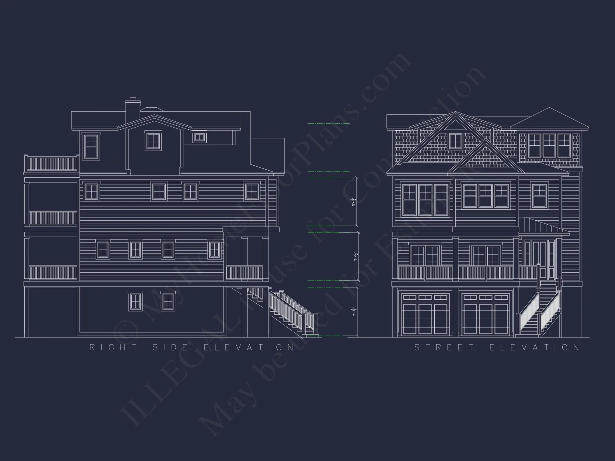 3-Story Beach House: 3-Bed, 3-Bath, CAD Blueprint, 36'x28'