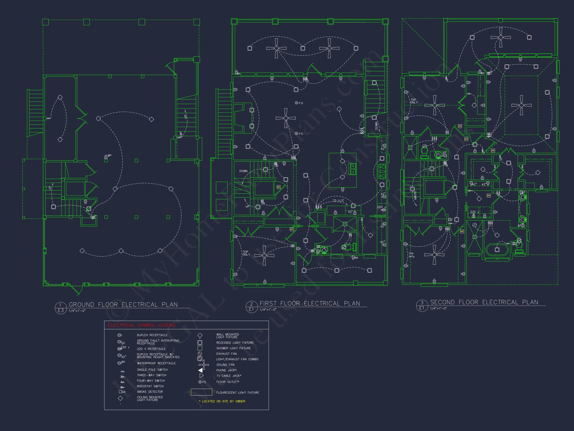 14-1885 HOUSE PLAN - Low Country House Plan - 4-Bed, 3-Bath, 2,813 SF 9 Coastal 3-Story 4 BR Beach house Floor Plan & Blueprint Designs