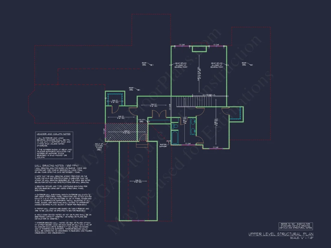 Spacious 2-Story house Floor Plan with 4 Bedrooms & CAD Designs