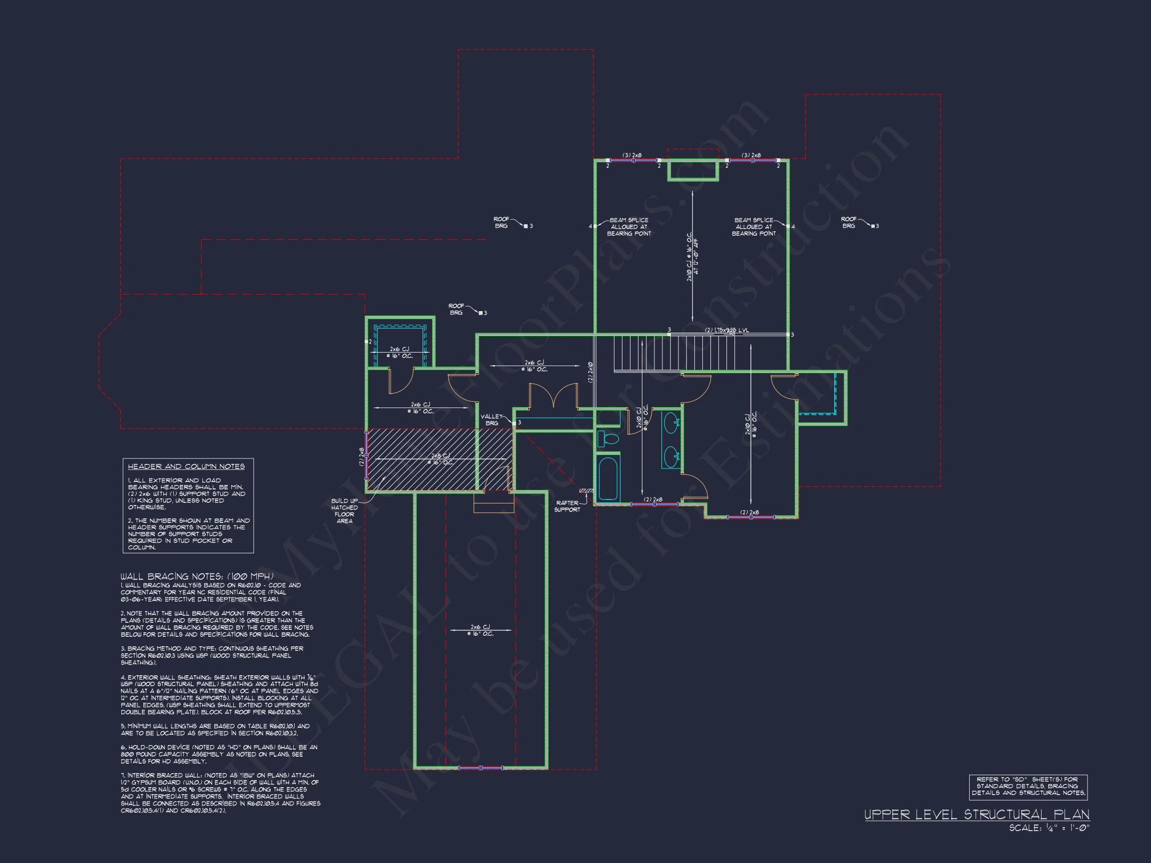 14-1807 HOUSE PLAN - Craftsman Home Plan - 4-Bed, 3-Bath, 3,983 SF 14 Spacious 2-Story house Floor Plan with 4 Bedrooms & CAD Designs