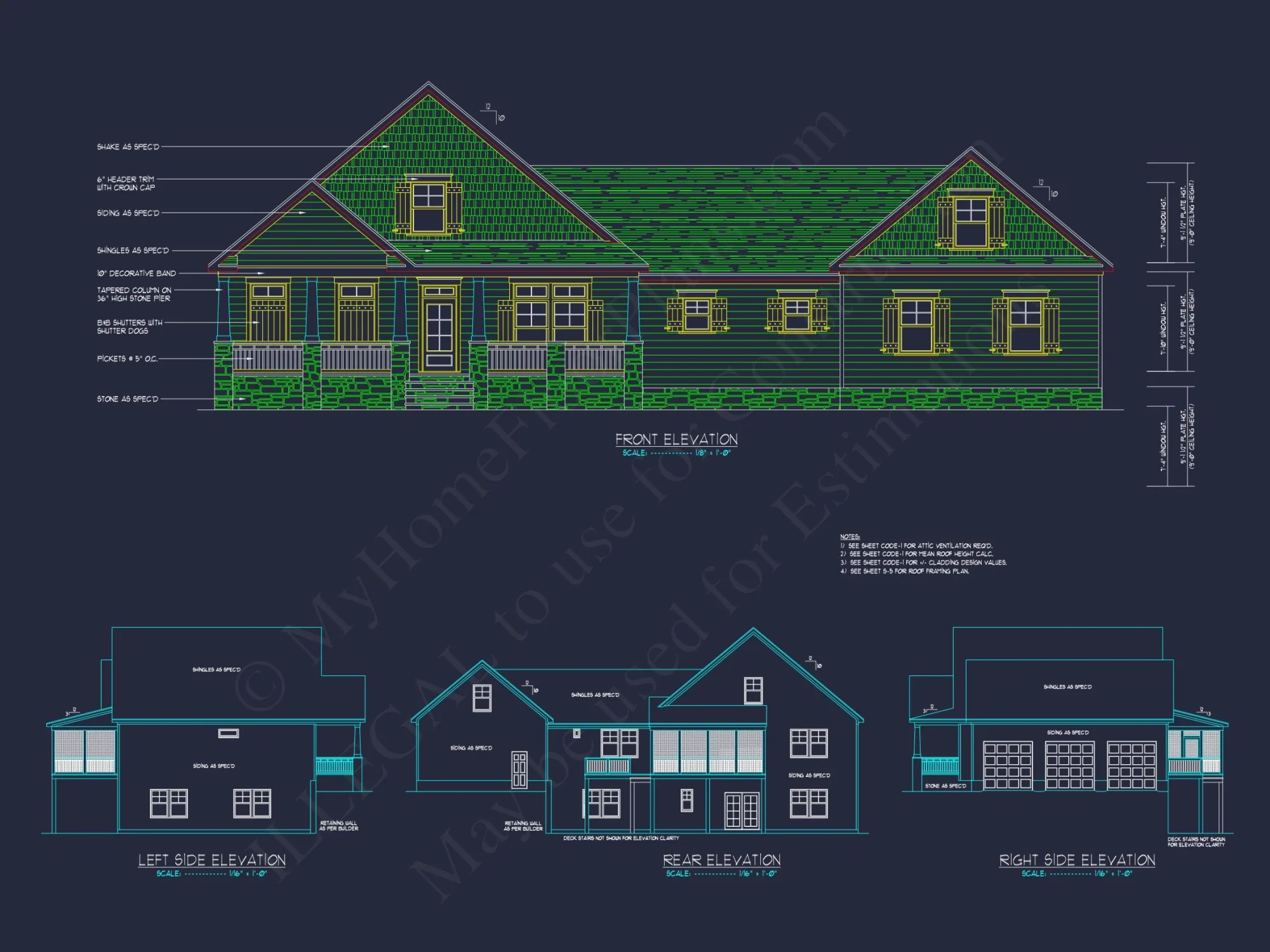 Customized house Plan with CAD Designs & 3, 800+ Sqft Plan