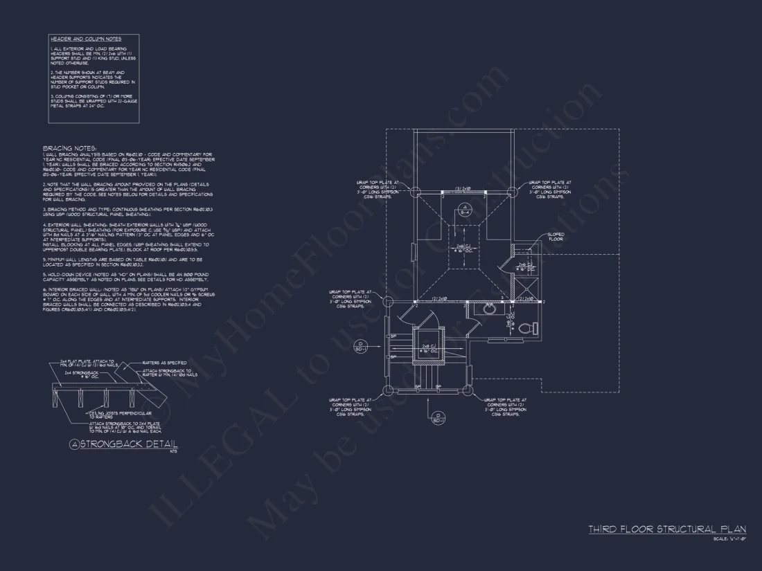 Beach house Floor Plan: 3-Story, 4 BR Coastal Blueprint