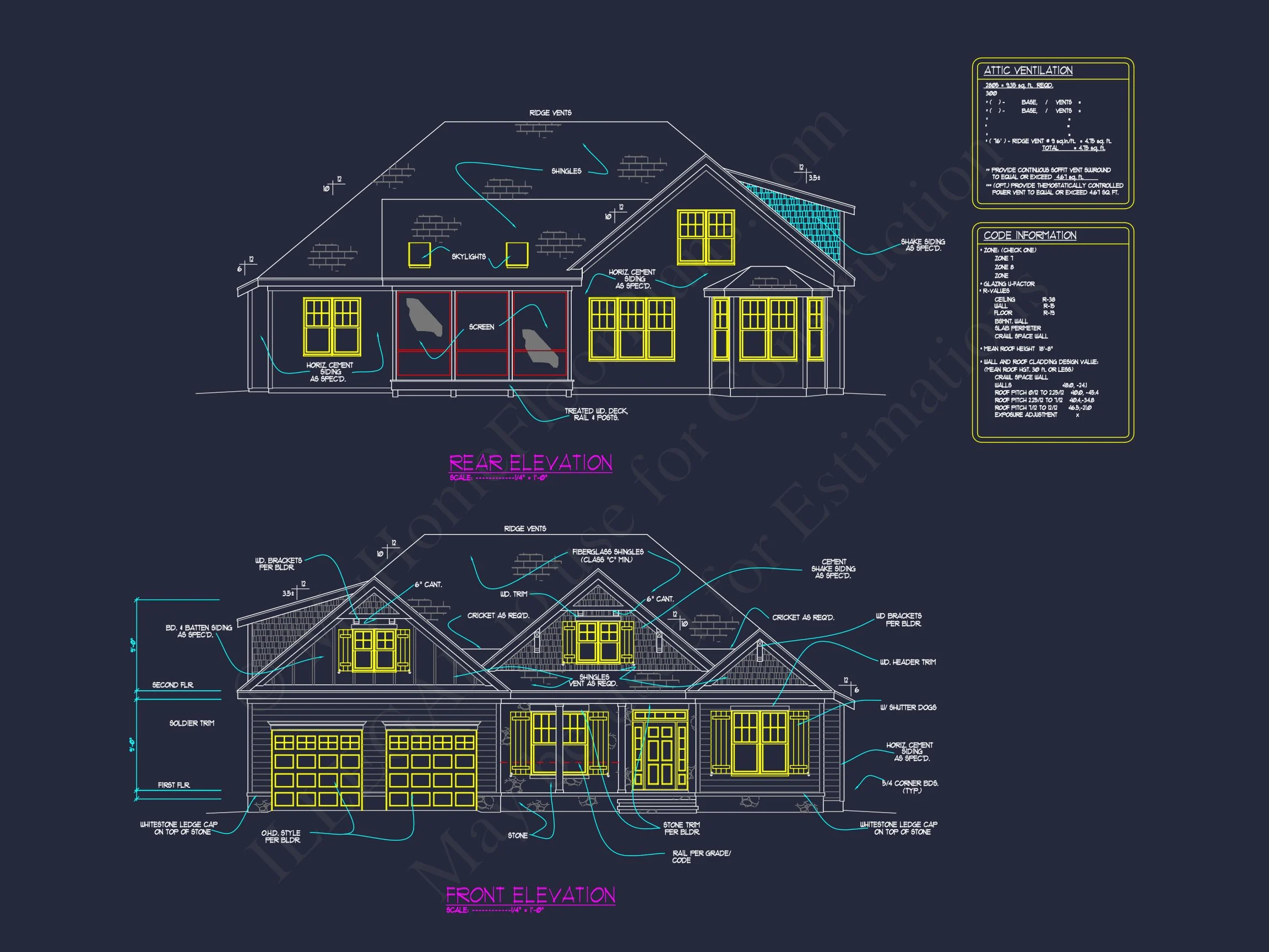 14-1565 HOUSE PLAN - Craftsman House Plan - 3-Bed, 2.5-Bath, 2310 SF 9 house Plan with Floor Plan, Blueprint, CAD & Designs