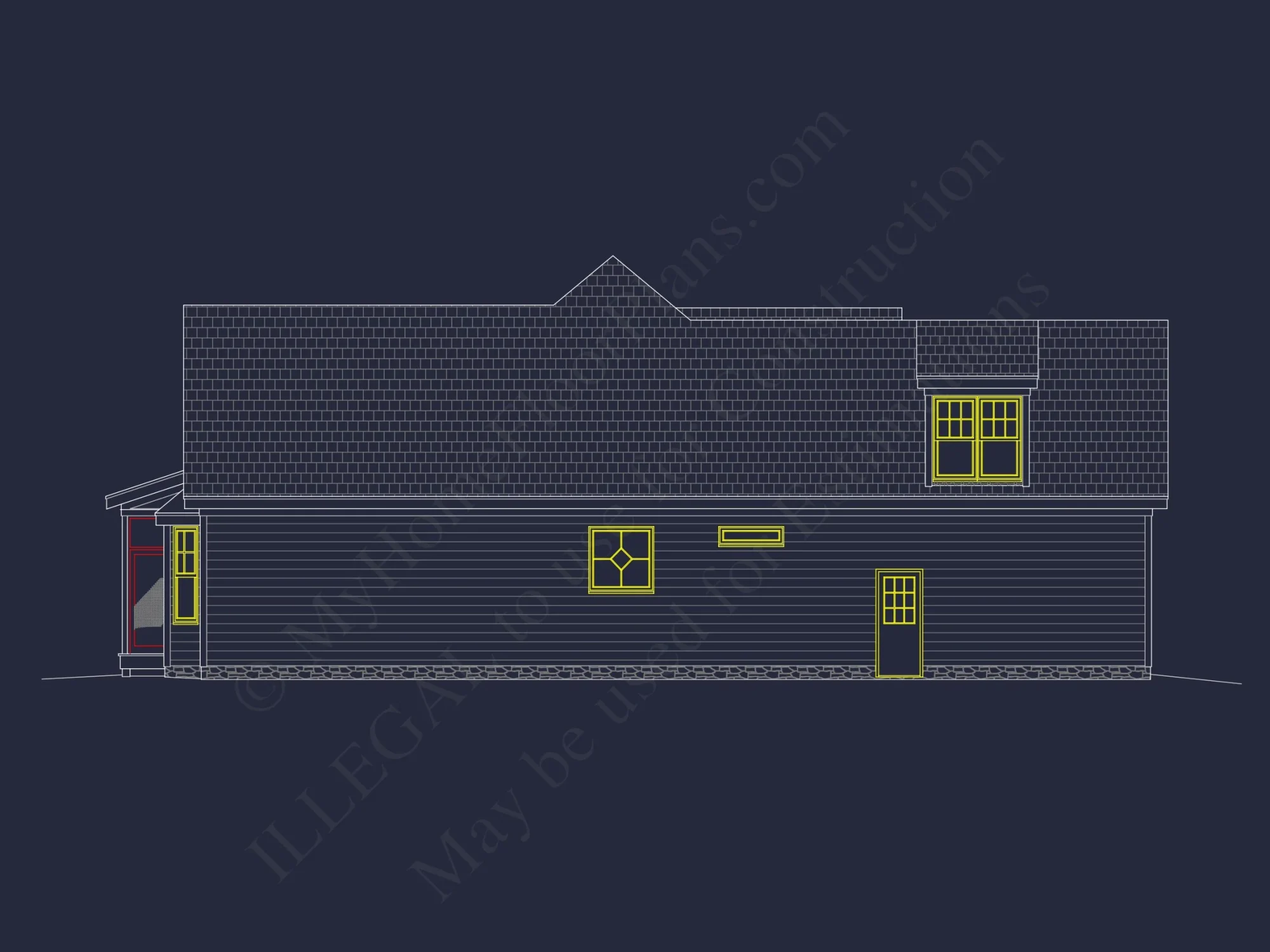 house Plan with Floor Plan, Blueprint, CAD & Designs