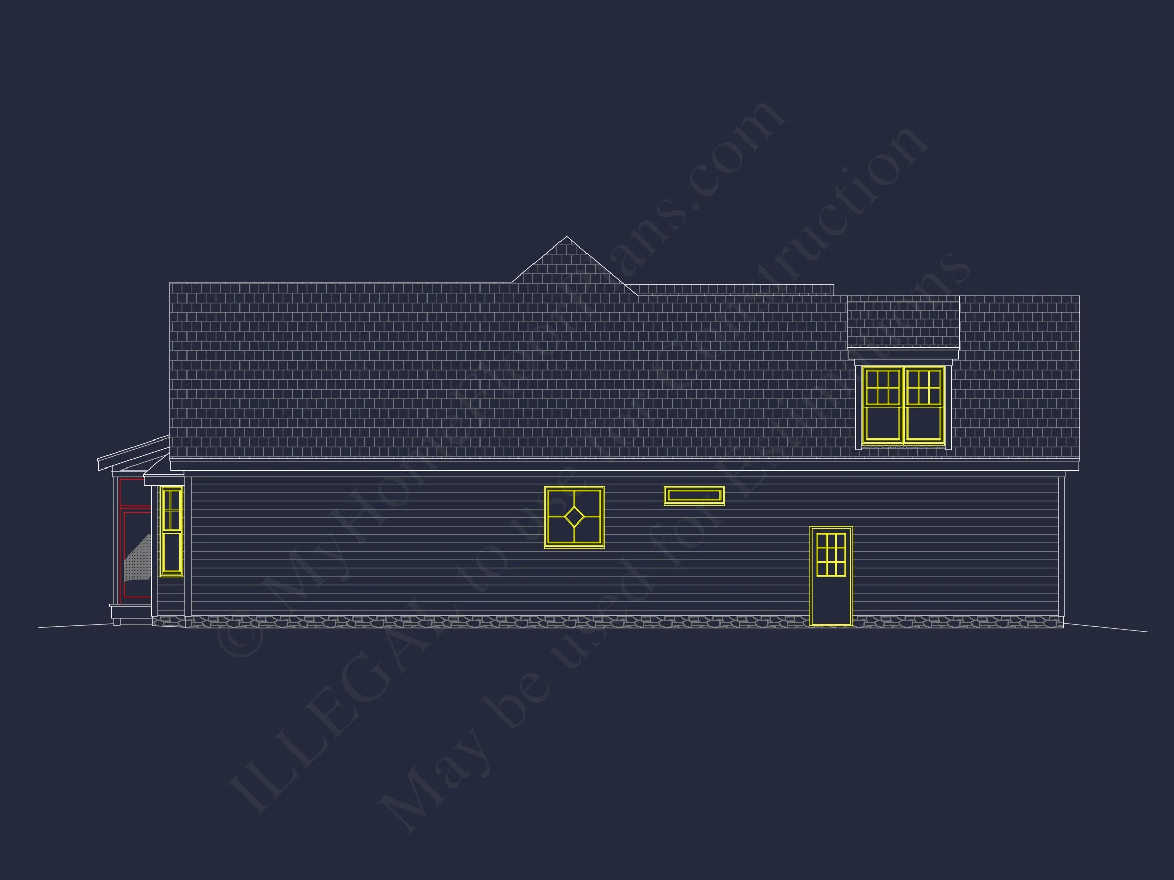 14-1565 HOUSE PLAN - Craftsman House Plan - 3-Bed, 2.5-Bath, 2310 SF 6 house Plan with Floor Plan, Blueprint, CAD & Designs