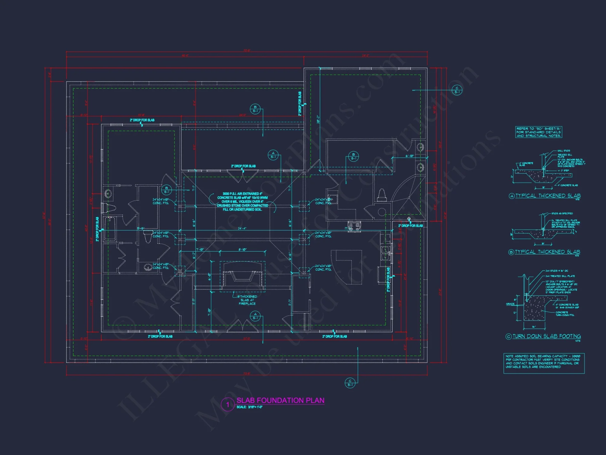 European house Floor Plan: 2 Bed, 2498 Sq Ft Blueprint