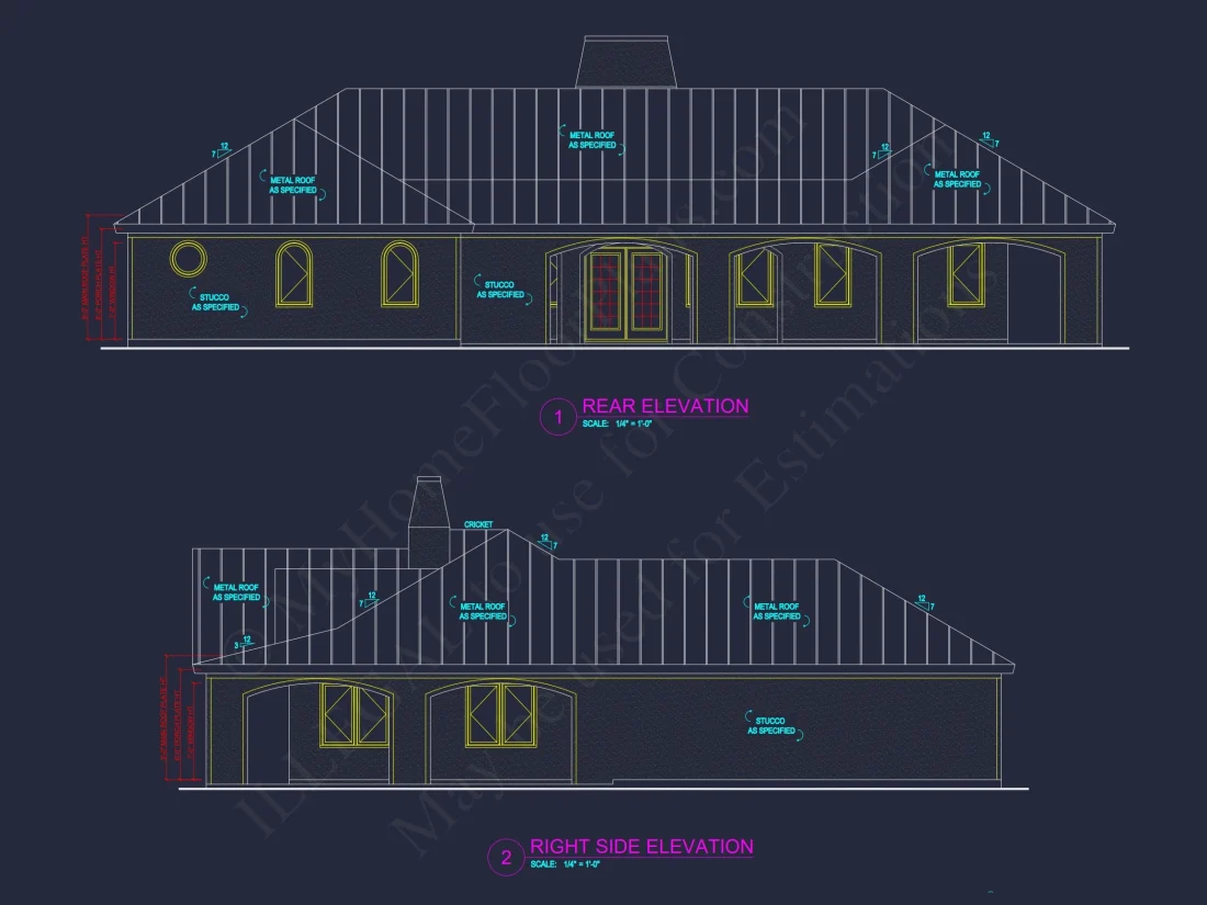 European house Floor Plan: 2 Bed, 2498 Sq Ft Blueprint