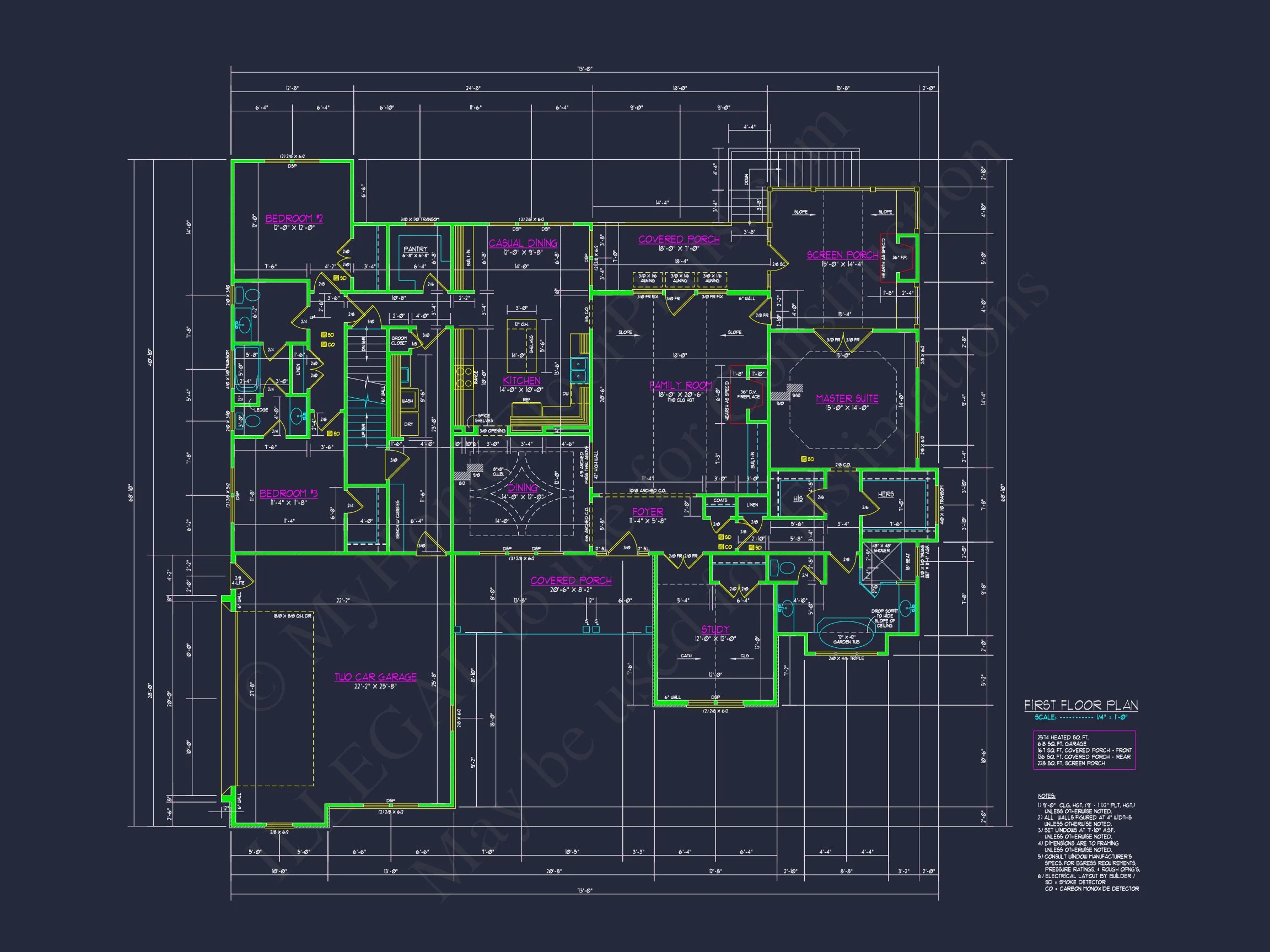 Stunning house Plan Blueprint with Floor Designs and CAD