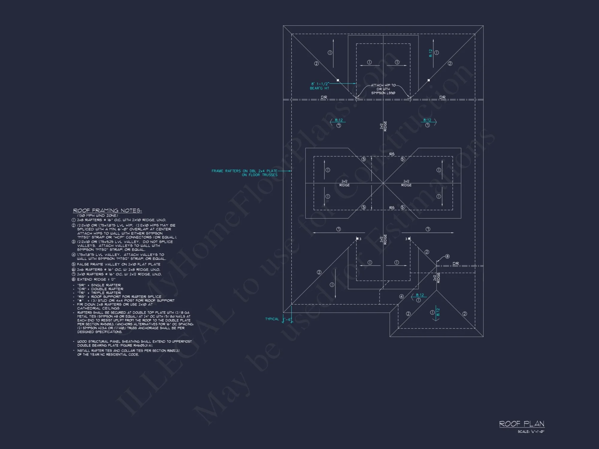 Coastal 2.5-Story house Plan: 4 Bed, 3 Bath, Open Floor