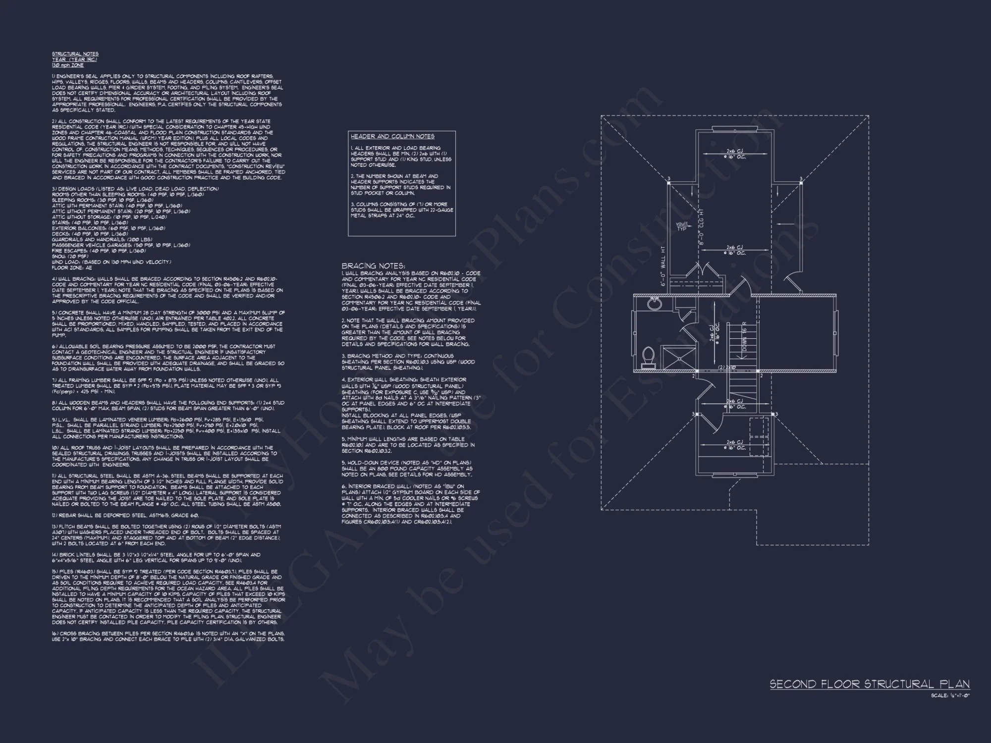 Coastal 2.5-Story house Plan: 4 Bed, 3 Bath, Open Floor