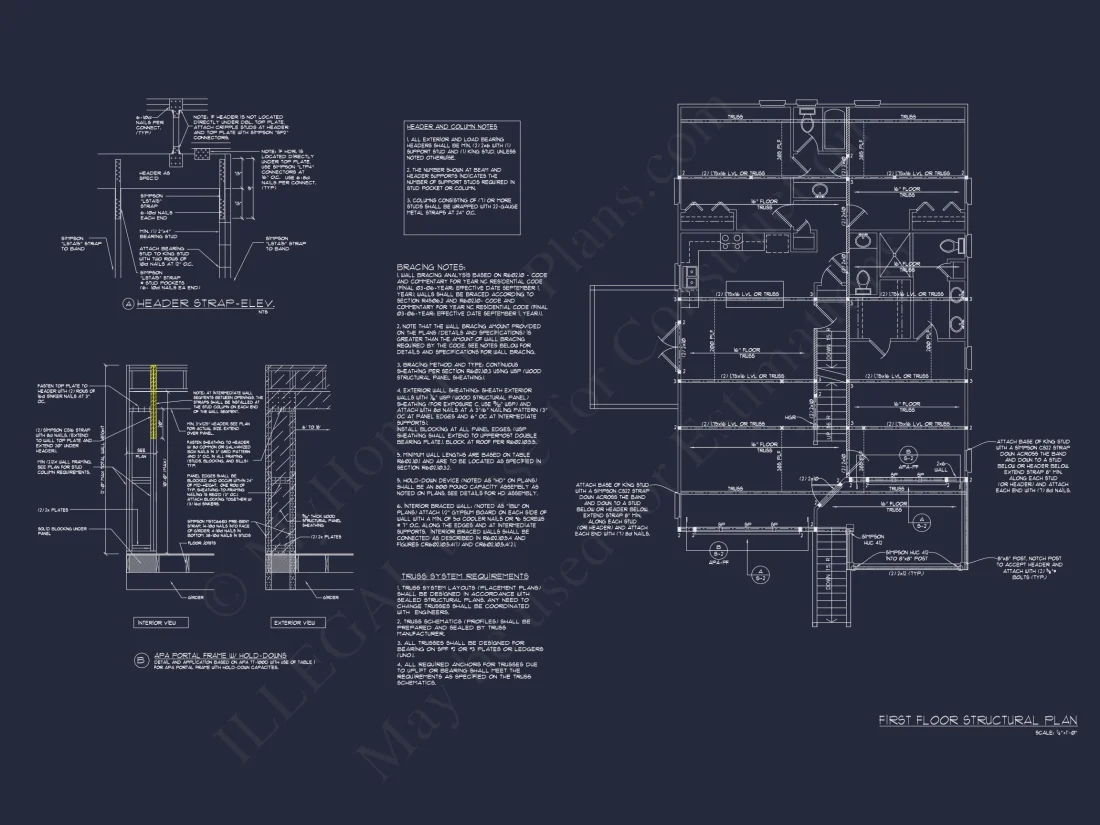 Coastal 2.5-Story house Plan: 4 Bed, 3 Bath, Open Floor