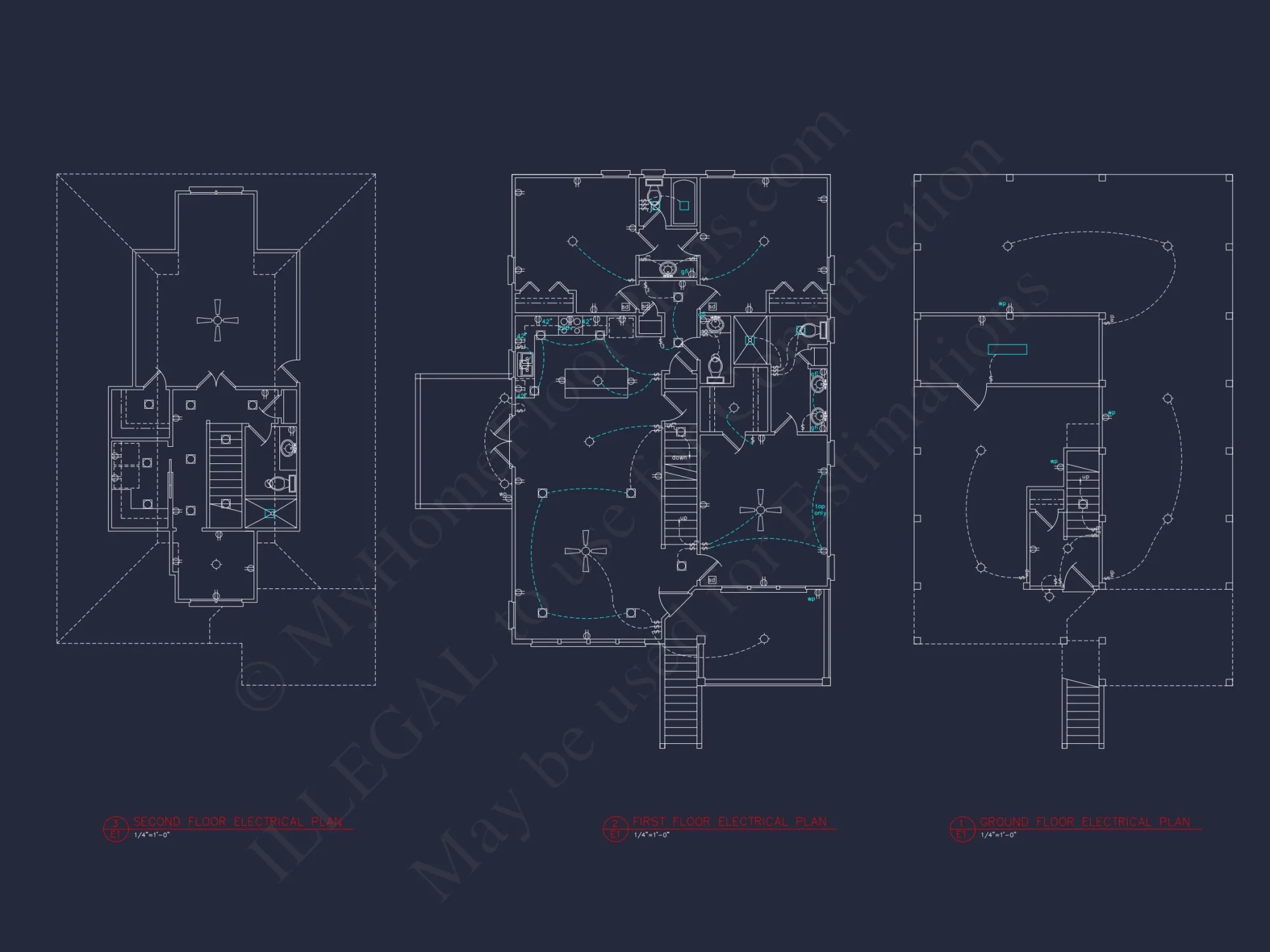 Coastal 2.5-Story house Plan: 4 Bed, 3 Bath, Open Floor