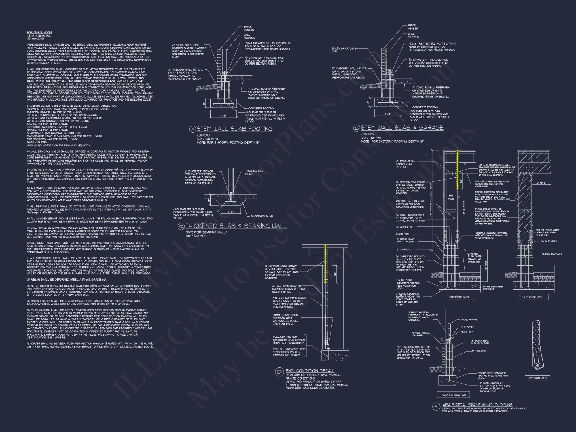 Traditional house Floor Plan: 4 Bed, 3 Bath, 2-Story Blueprint