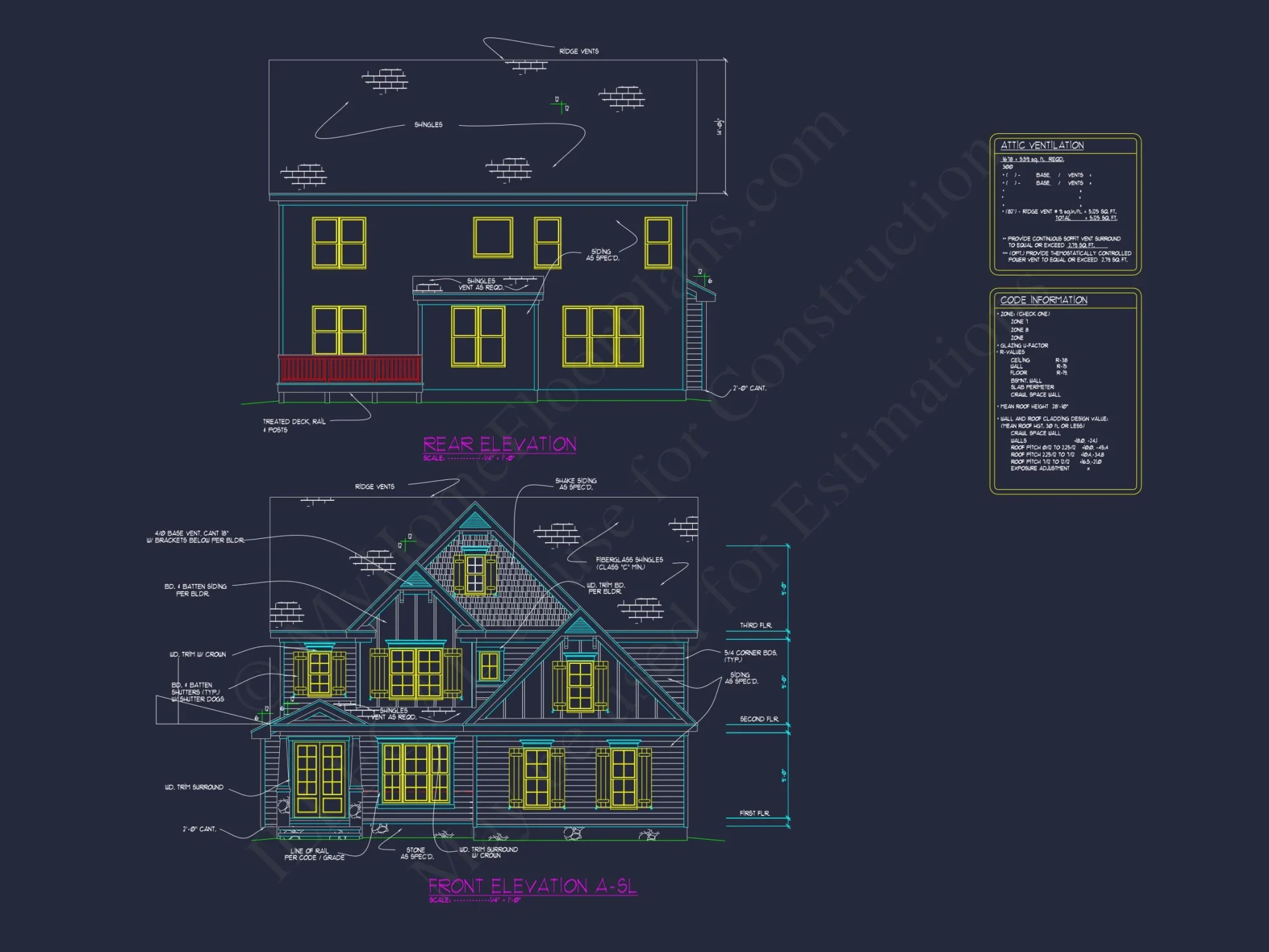 Explore a Traditional 2.5-Story house Plan with CAD Designs