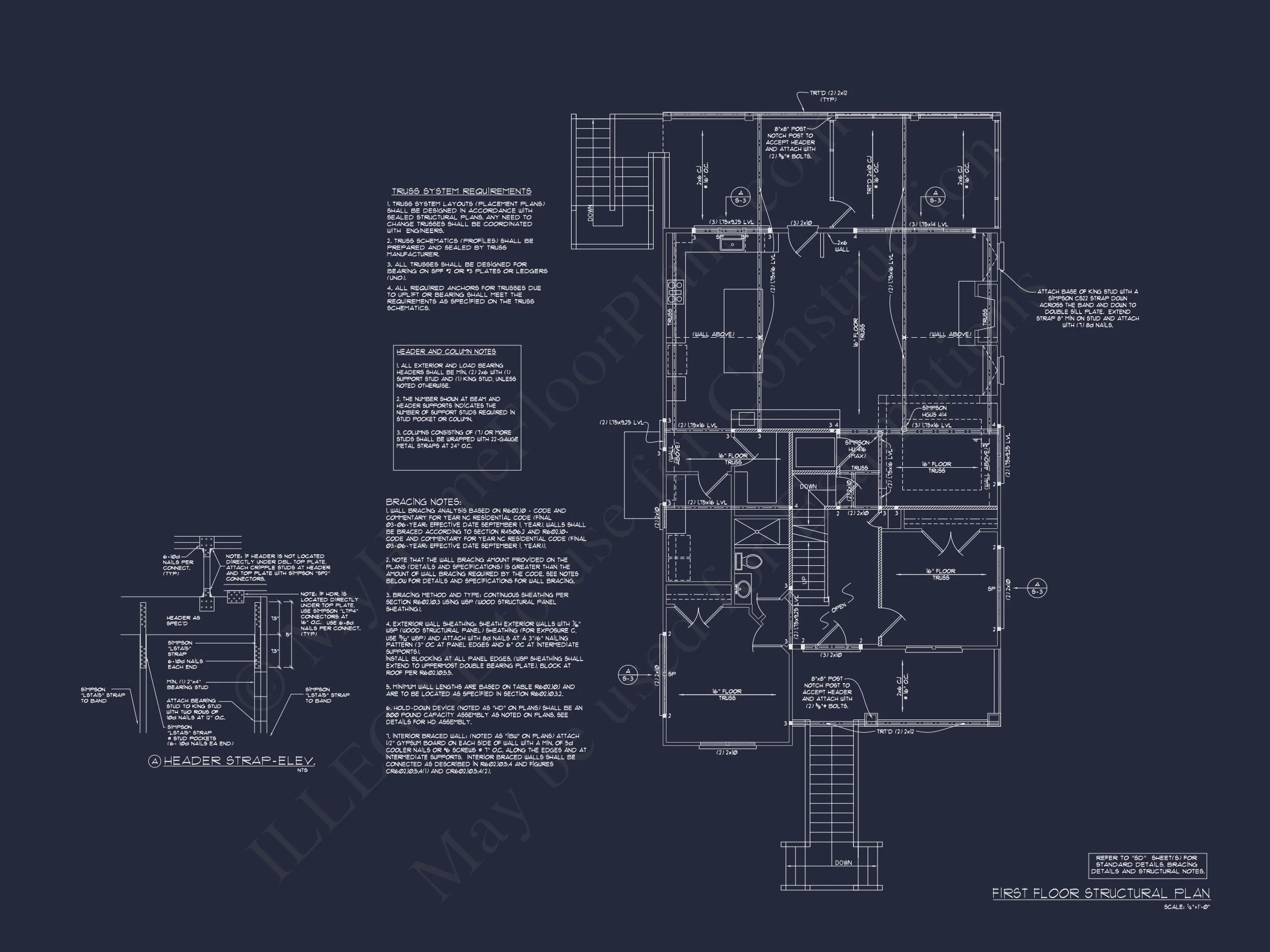 Coastal 3-Story house Plan: 3 Bed, 3 Bath, Elevator, CAD