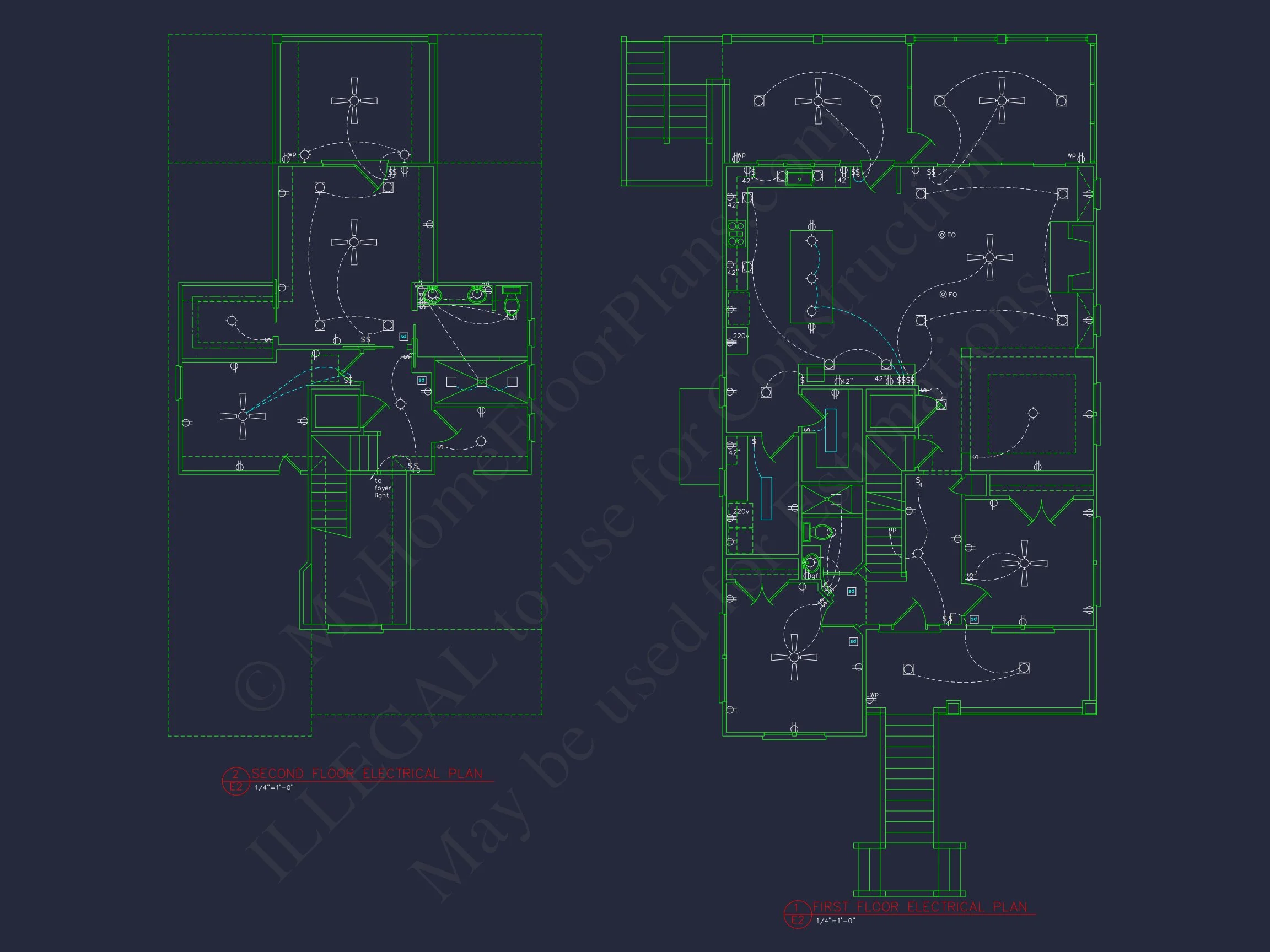 Coastal 3-Story house Plan: 3 Bed, 3 Bath, Elevator, CAD