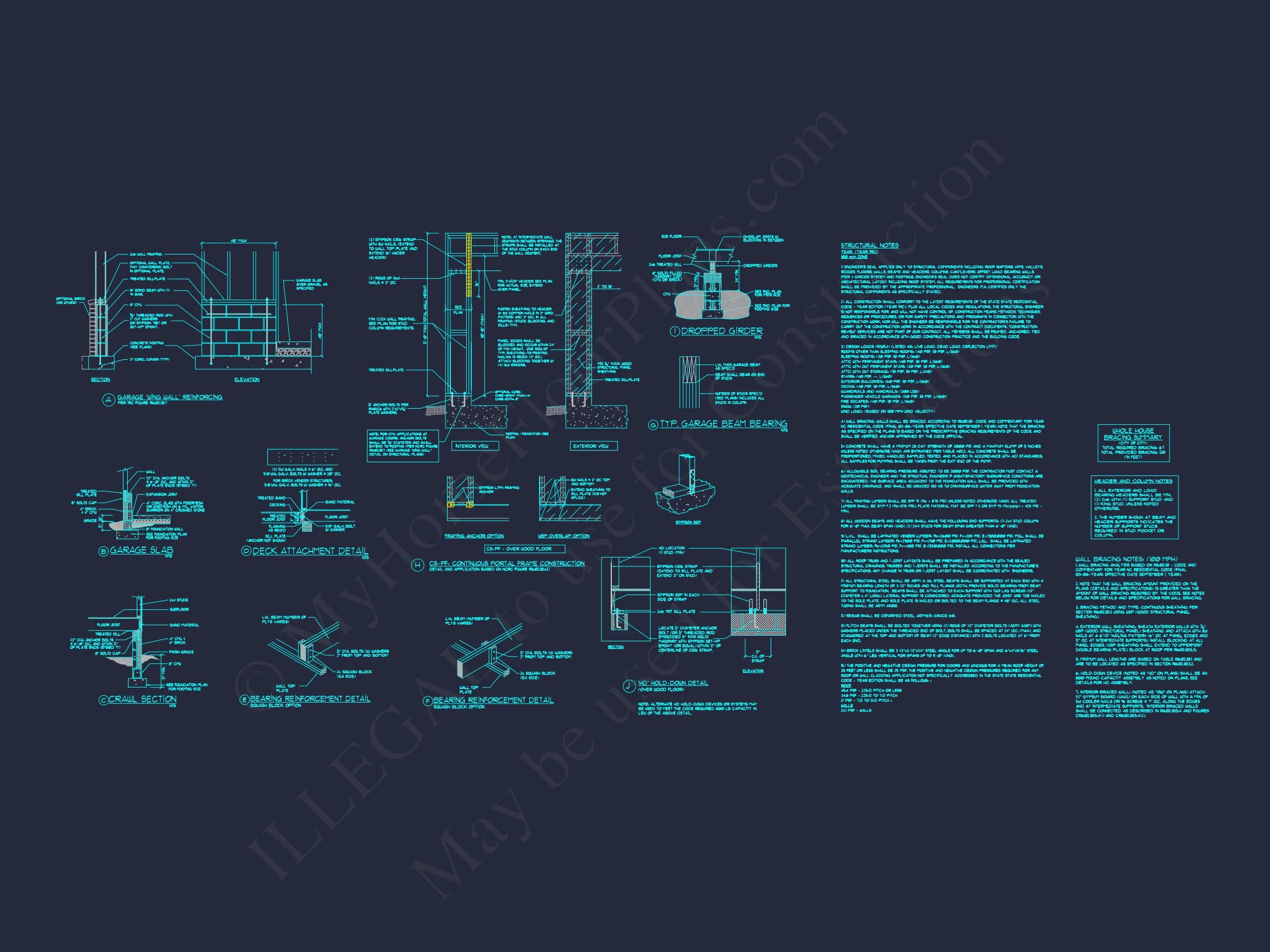 14-1069 HOUSE PLAN - Dutch Colonial House Plan - 4-Bed, 3-Bath, 2,450 SF 13 house Plan Blueprint: 2-Story 4 Bedroom Craftsman Design