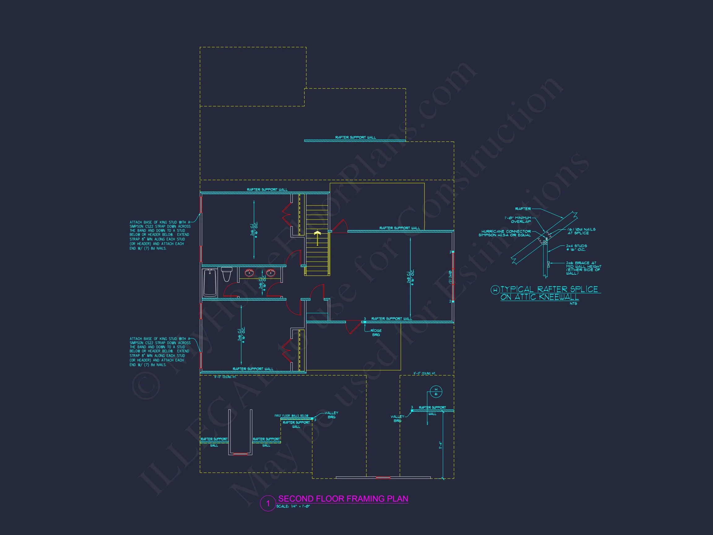 14-1069 HOUSE PLAN - Dutch Colonial House Plan - 4-Bed, 3-Bath, 2,450 SF 11 house Plan Blueprint: 2-Story 4 Bedroom Craftsman Design