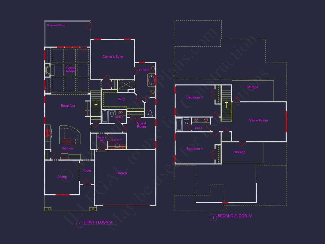 Charming house Plan with Detailed Floor Designs and CAD Blueprints