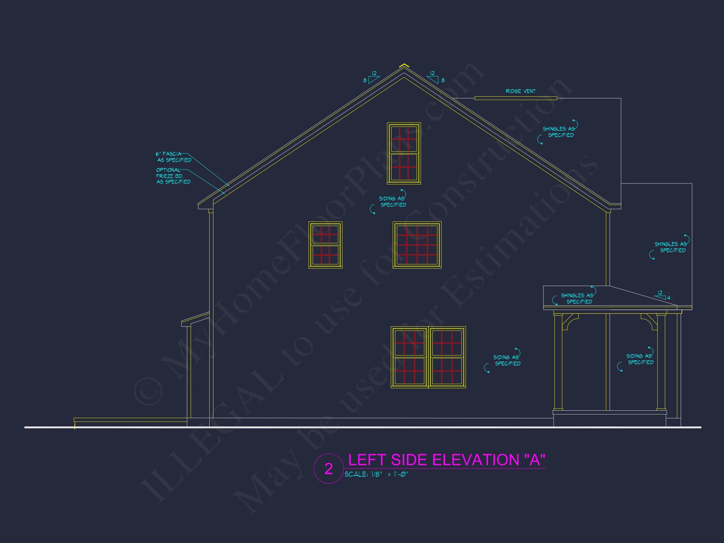13-2093 HOUSE PLAN - Modern Farmhouse Home Plan - 4-Bed, 3-Bath, 2,290 SF 4 Effortless house Design Plan to Achieve 3-Story Blueprints