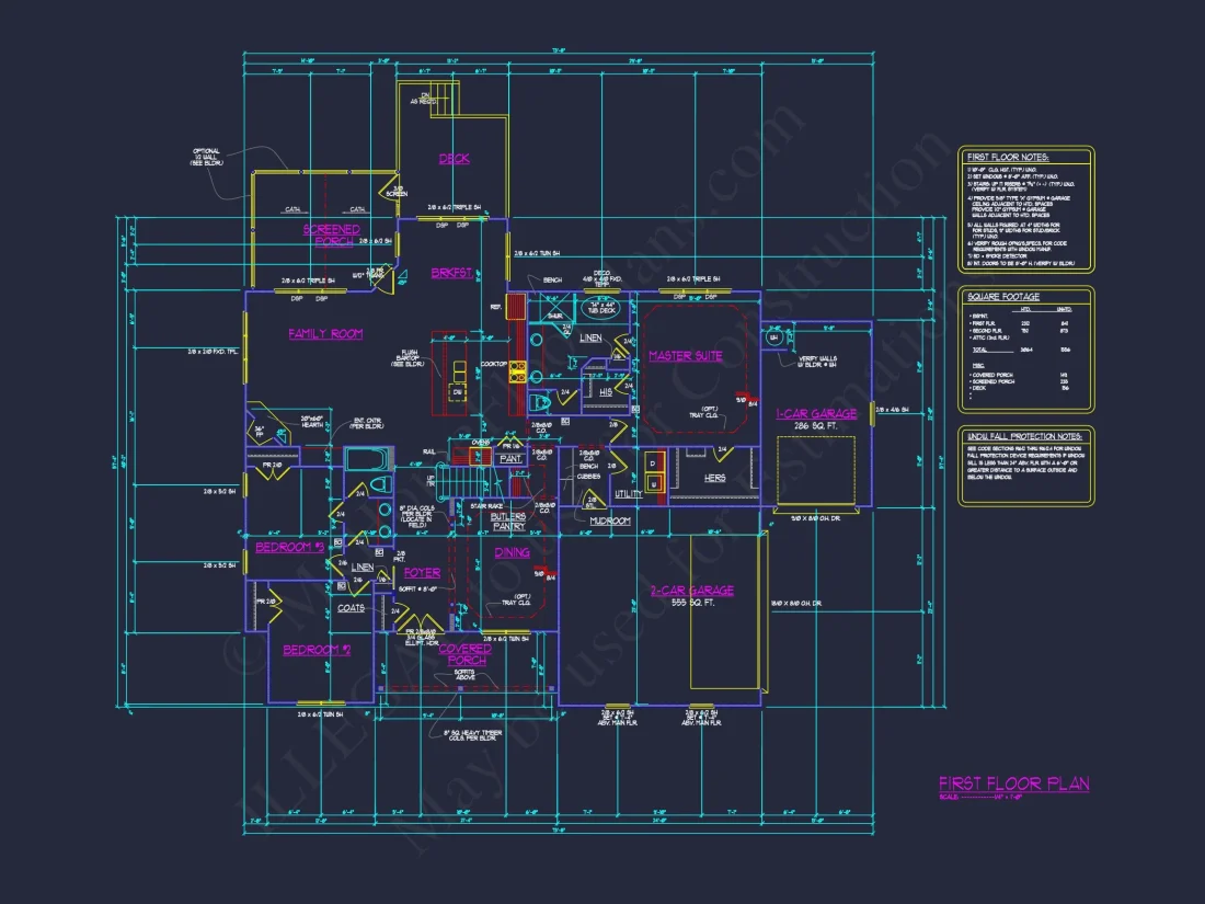 Stunning Architectural house Floor Plan with CAD Design