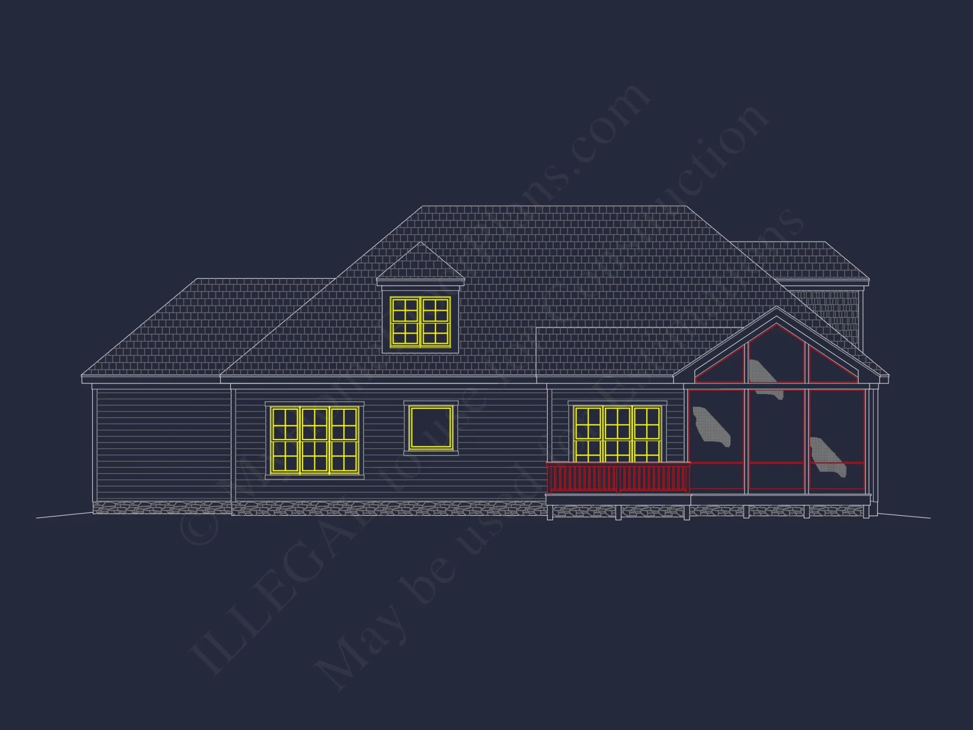 Stunning Architectural house Floor Plan with CAD Design