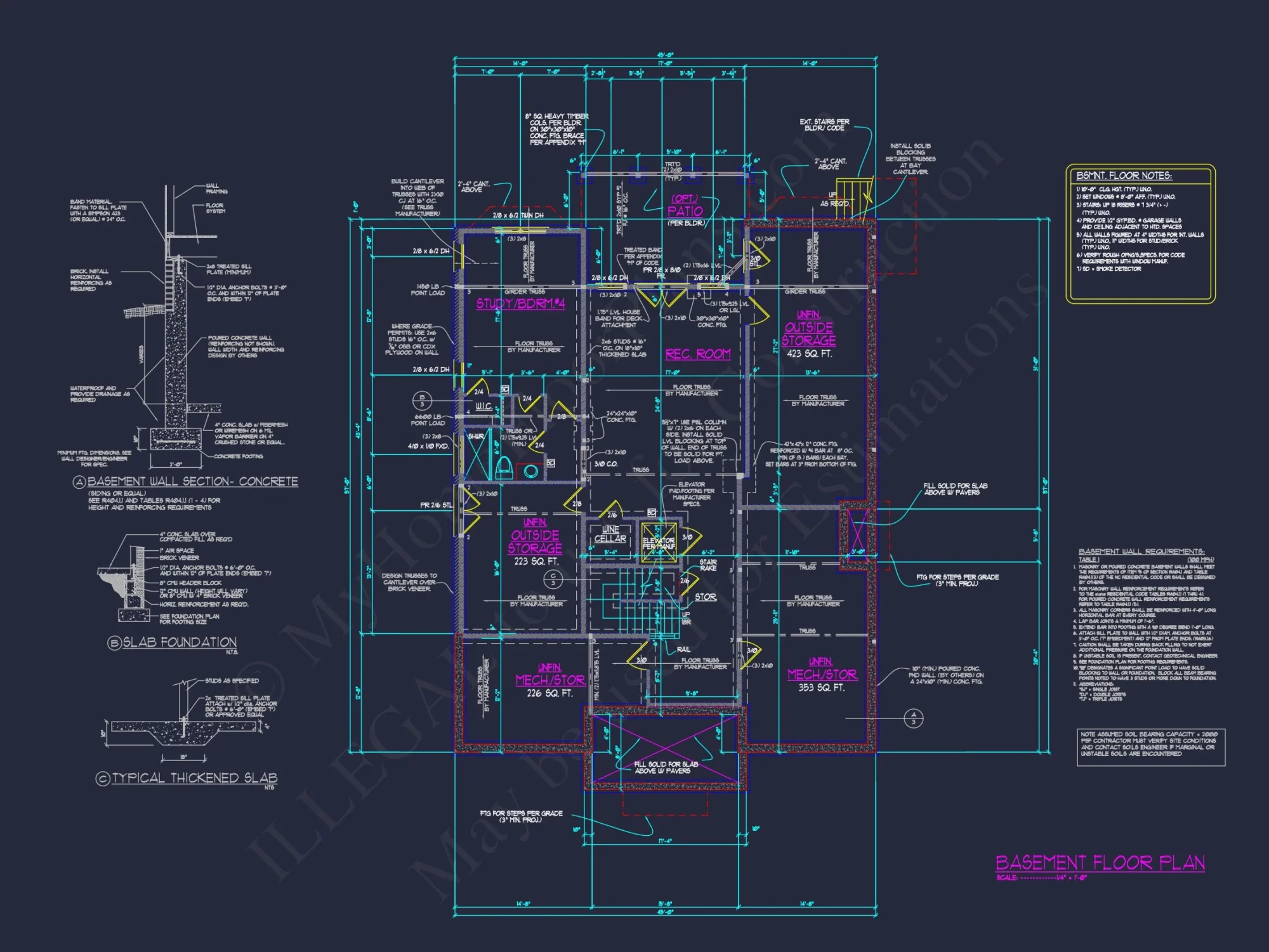 Custom house Plan with 3 Floors – CAD Architectural Designs