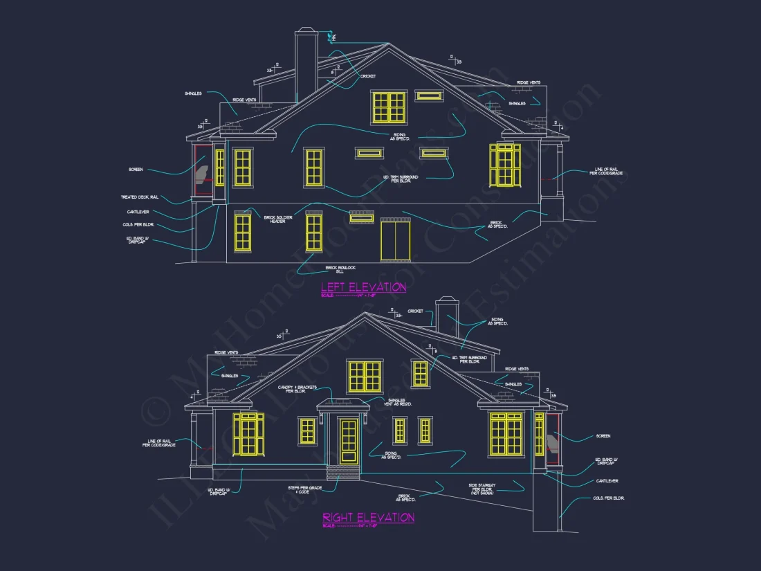 Custom house Plan with 3 Floors – CAD Architectural Designs