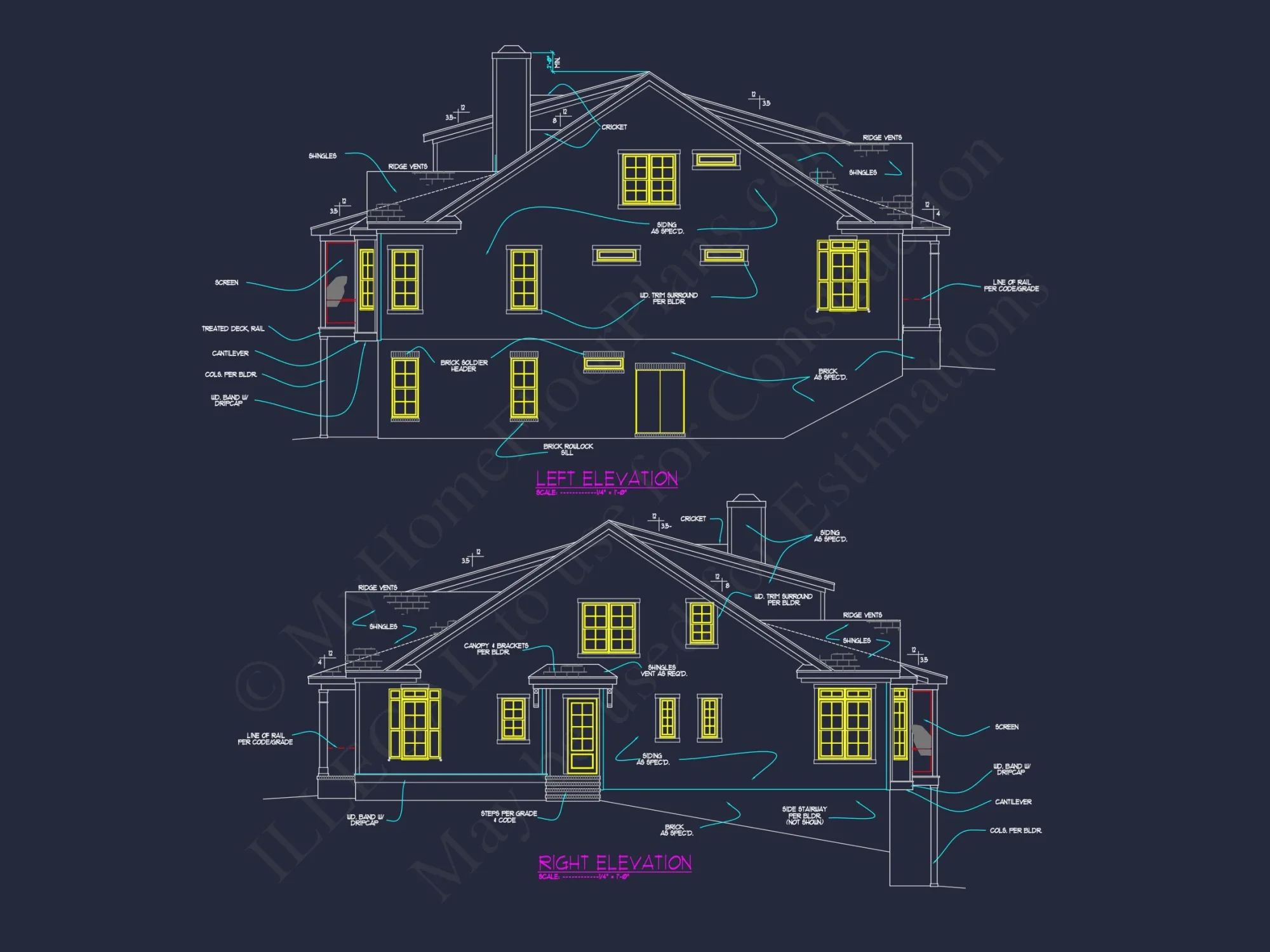 Custom house Plan with 3 Floors – CAD Architectural Designs