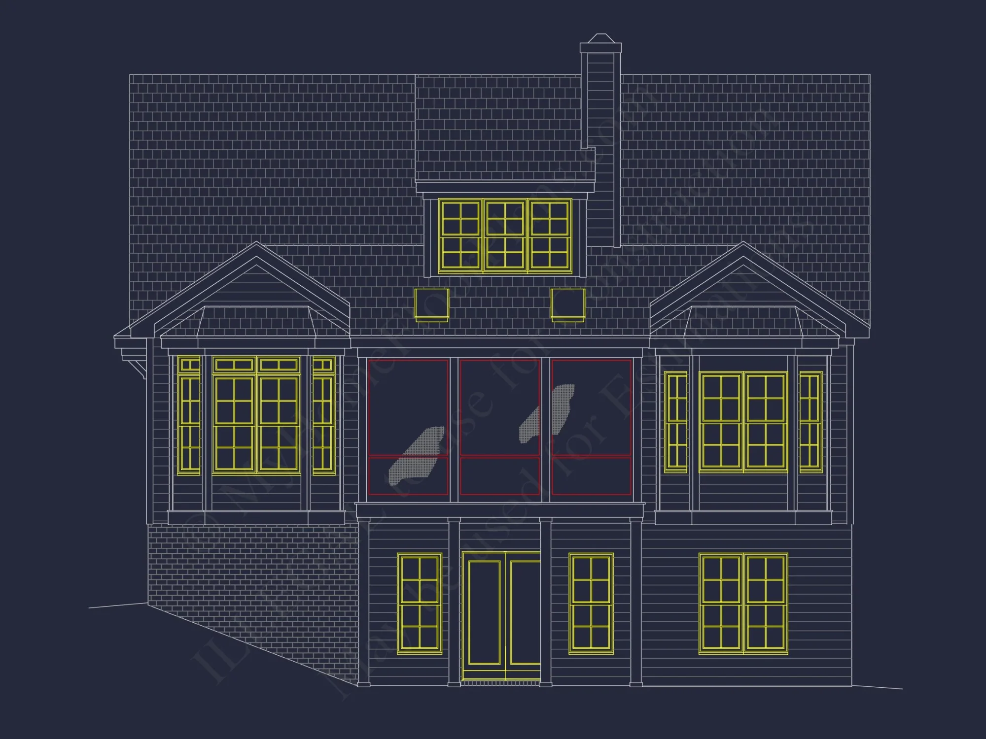 Custom house Plan with 3 Floors – CAD Architectural Designs