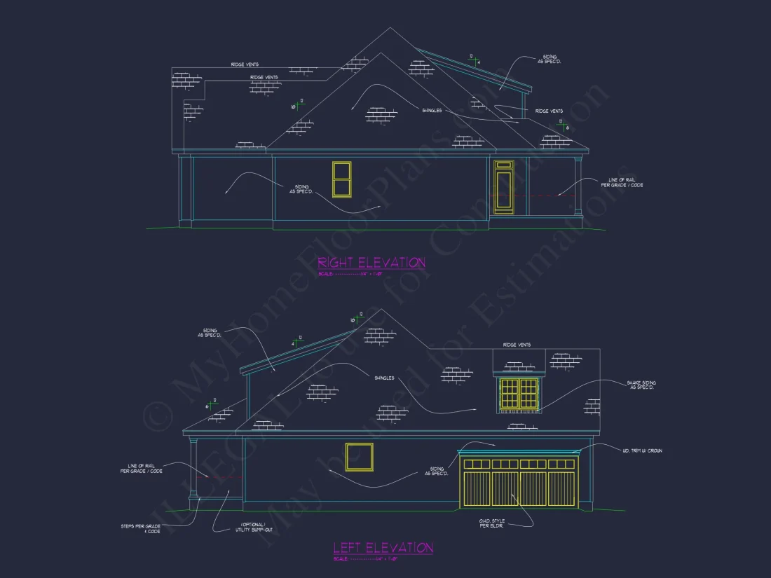 Custom house Design: Floor Plan, Architecture, CAD Blueprint