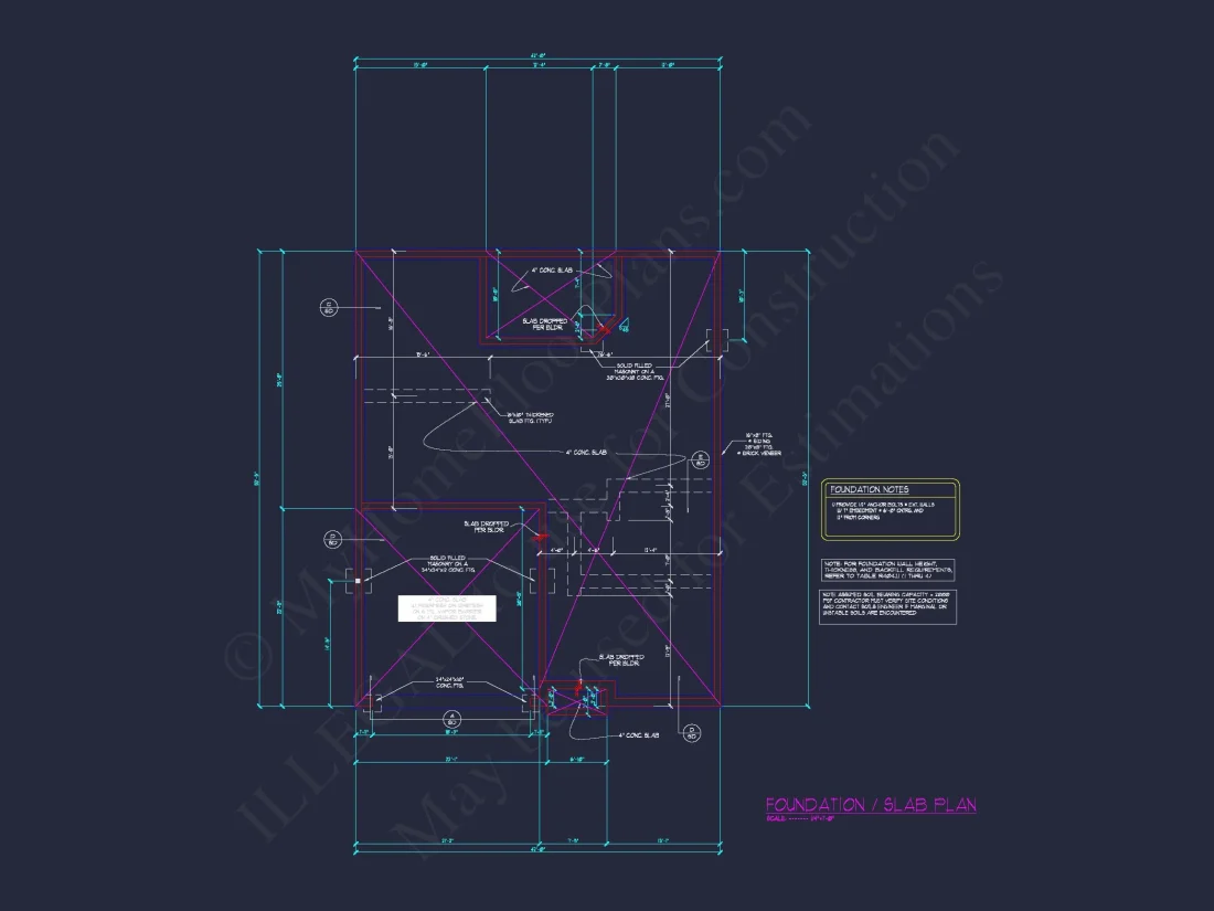 house Floor Plan with 4 Bedrooms, 2 Stories, and CAD Designs