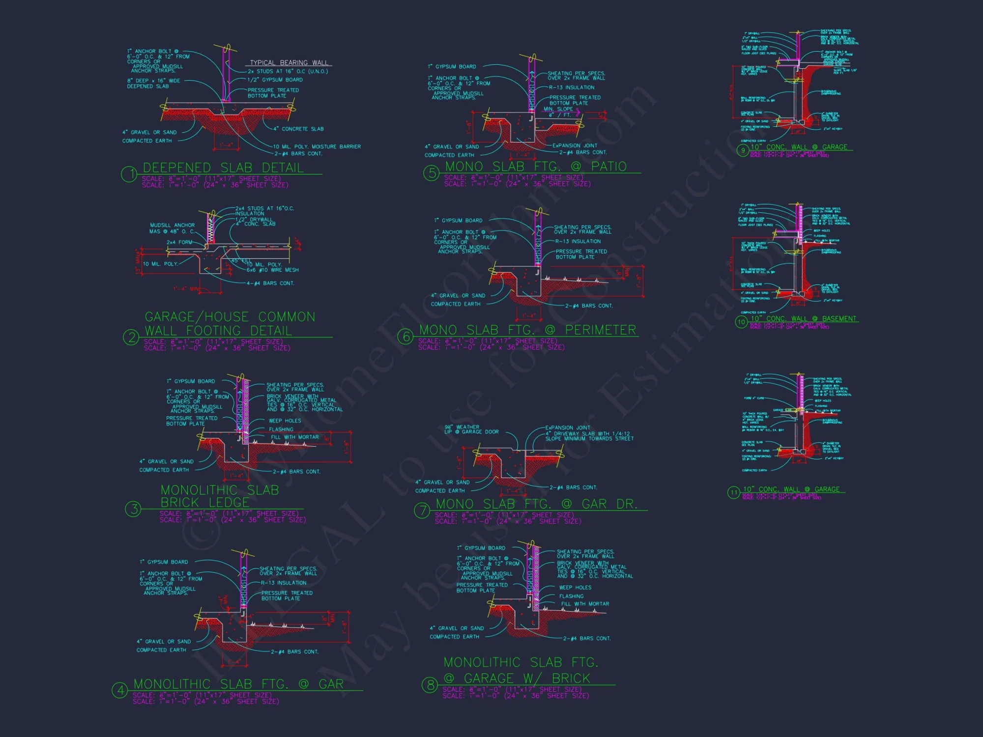 Detailed house Floor Plan Blueprint with CAD Designs