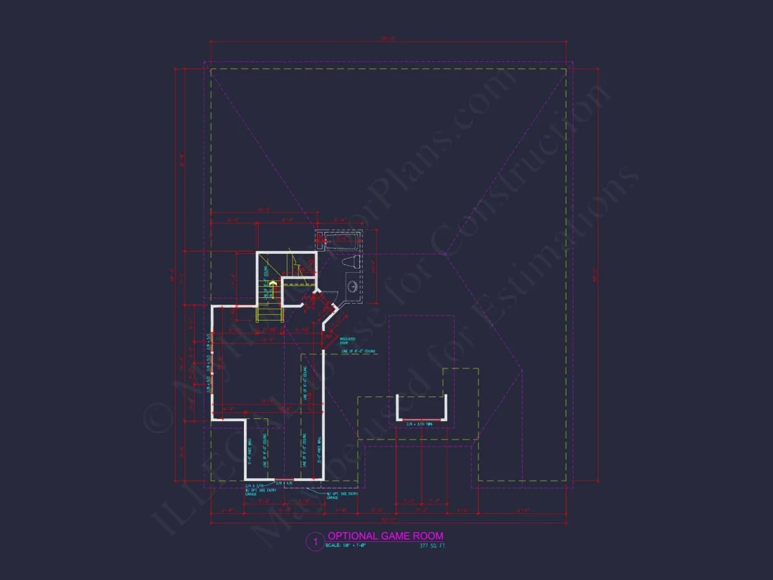 Detailed house Floor Plan Blueprint with CAD Designs