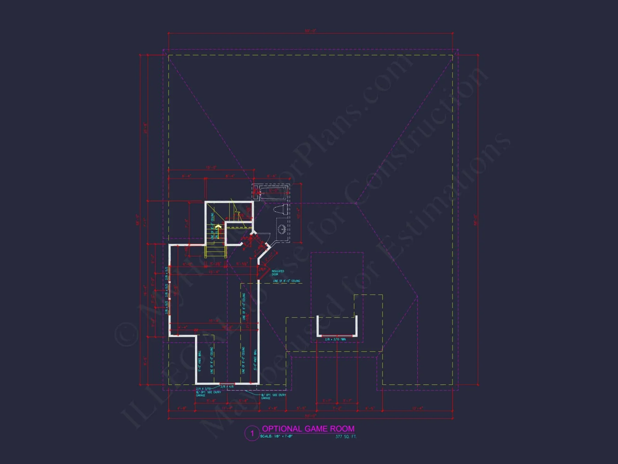 Detailed house Floor Plan Blueprint with CAD Designs