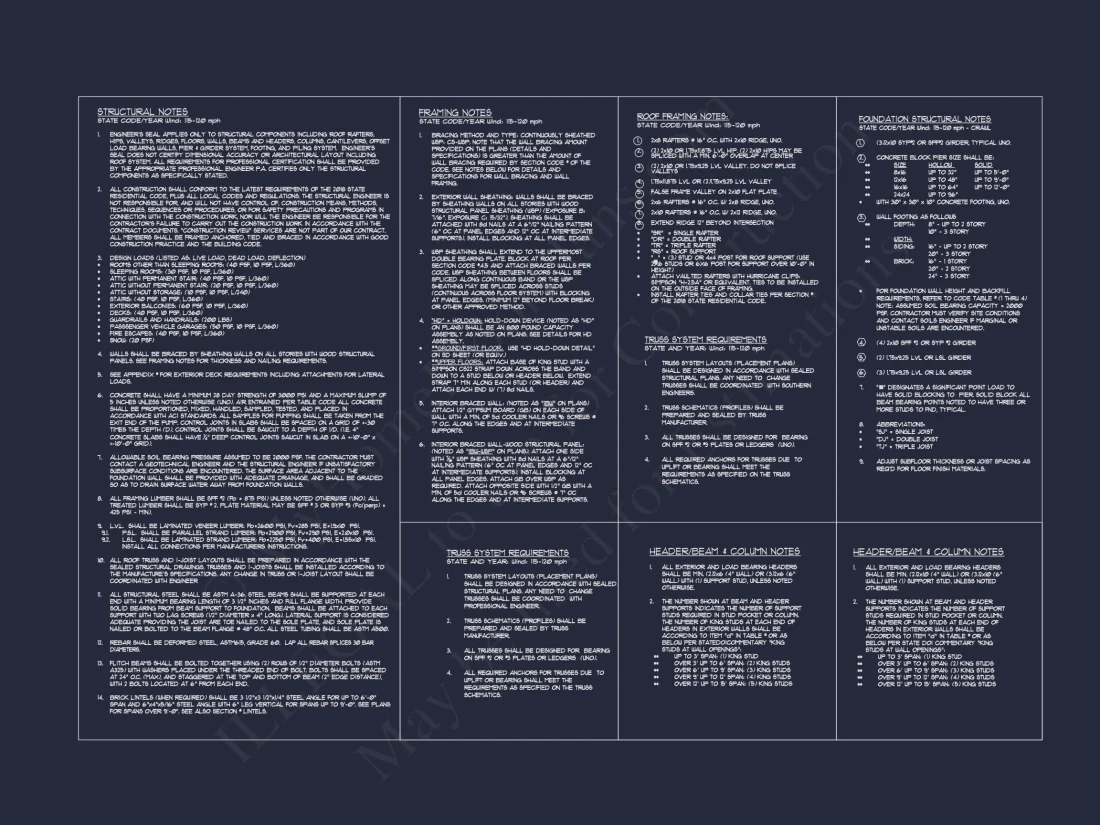 Craftsman house Floor Plan for Designers: Architecture CAD Blueprint