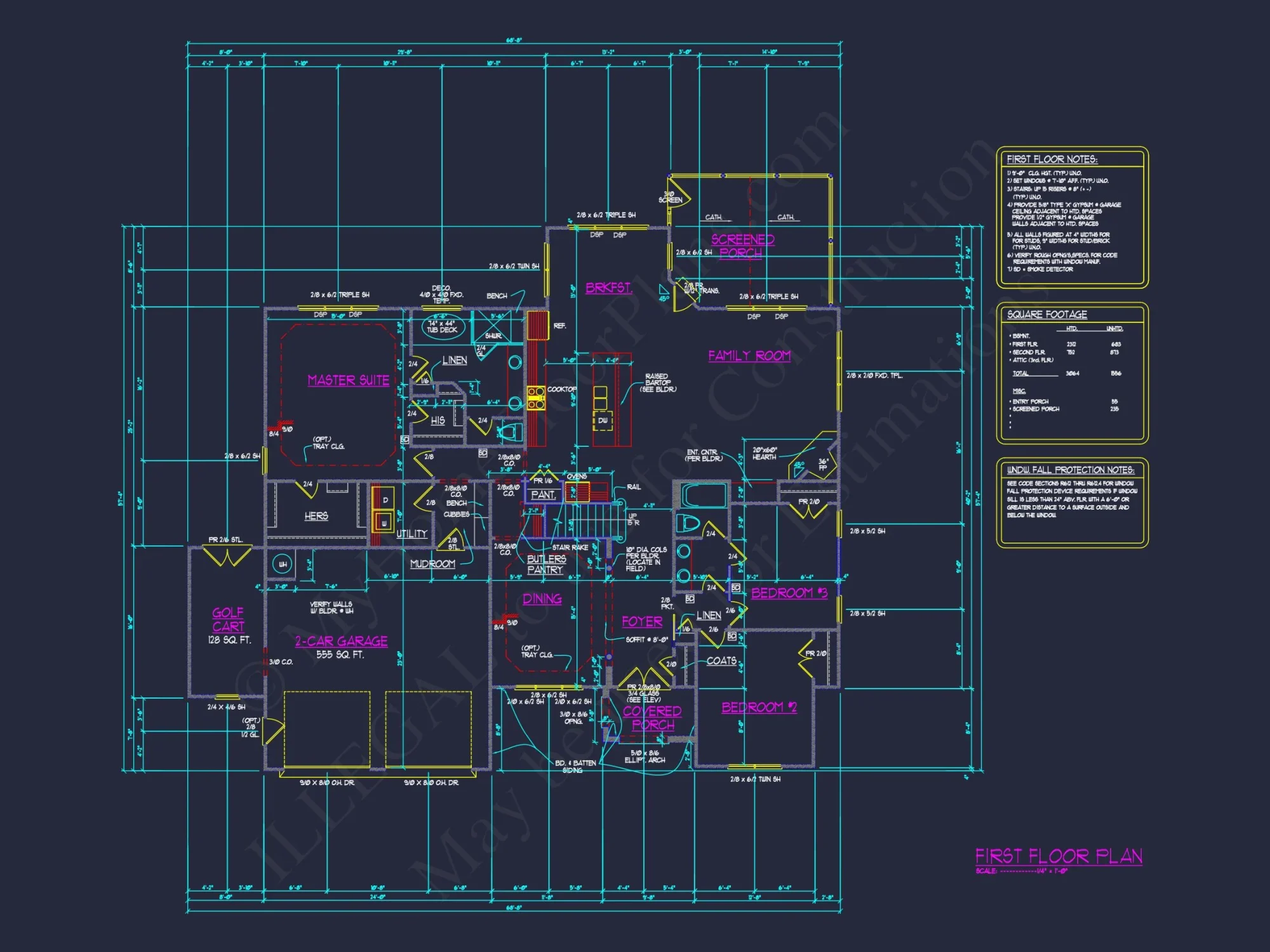 4-Bedroom Southern house Plan with Open Floor Designs