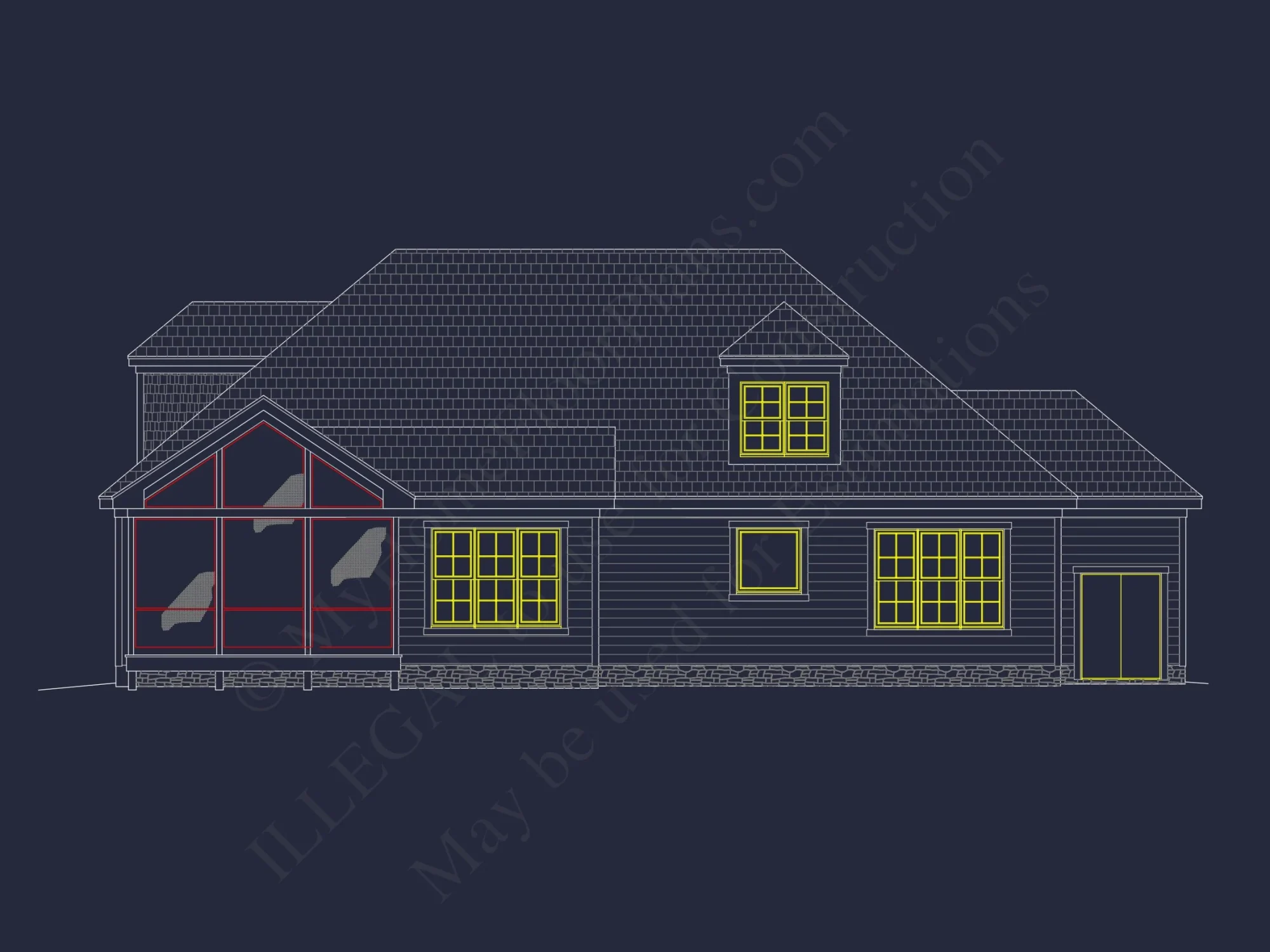 4-Bedroom Southern house Plan with Open Floor Designs