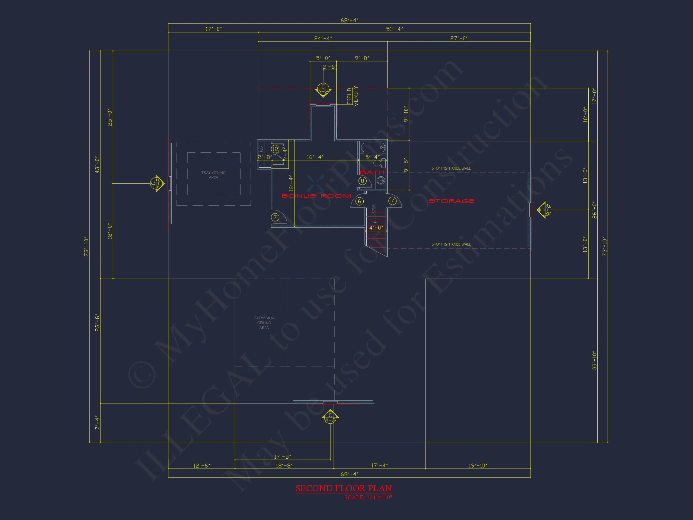 13-1366 HOUSE PLAN - Craftsman Ranch House Plan - 3-Bed, 3-Bath, 2500 SF 9 Charming house Plan with Spacious Floor Plan and CAD Design