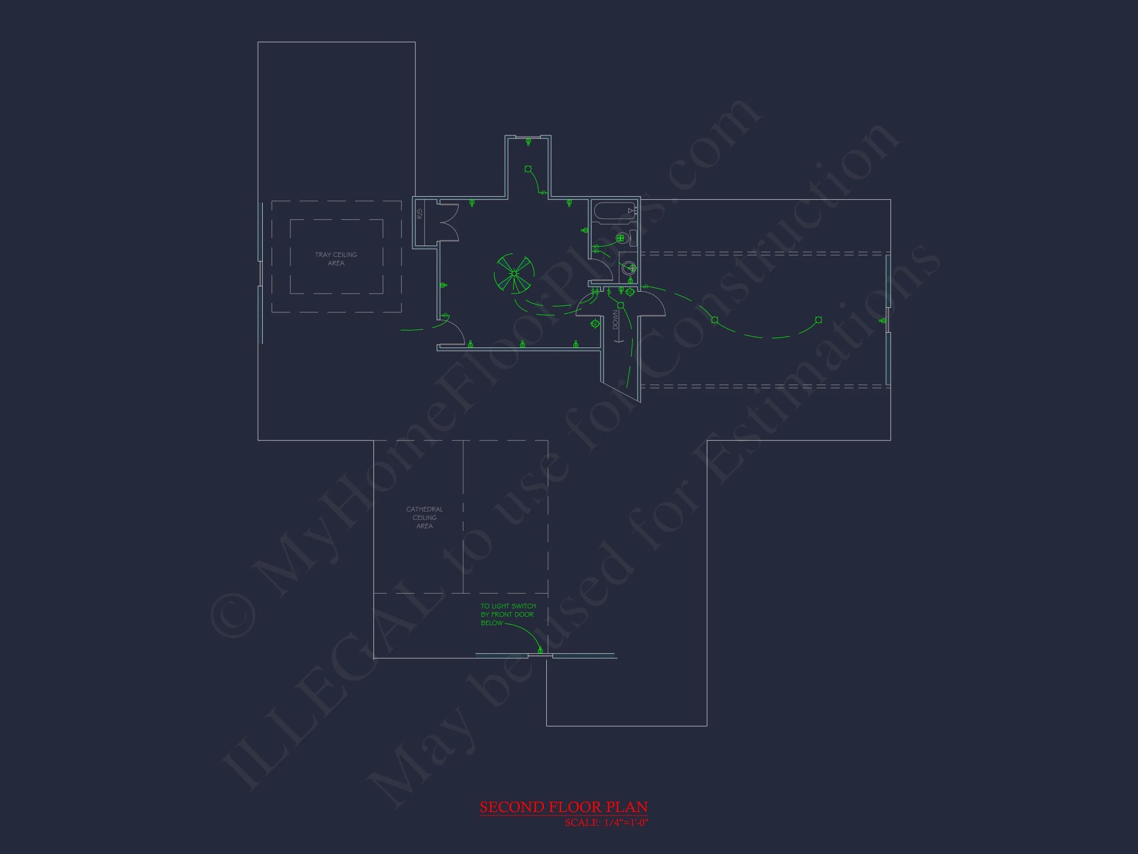 13-1366 HOUSE PLAN - Craftsman Ranch House Plan - 3-Bed, 3-Bath, 2500 SF 7 Charming house Plan with Spacious Floor Plan and CAD Design
