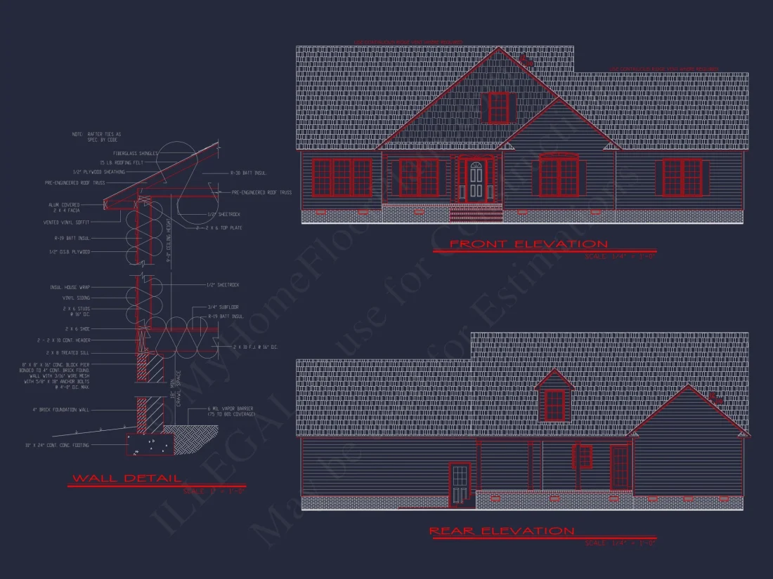 Charming house Plan with Spacious Floor Plan and CAD Design